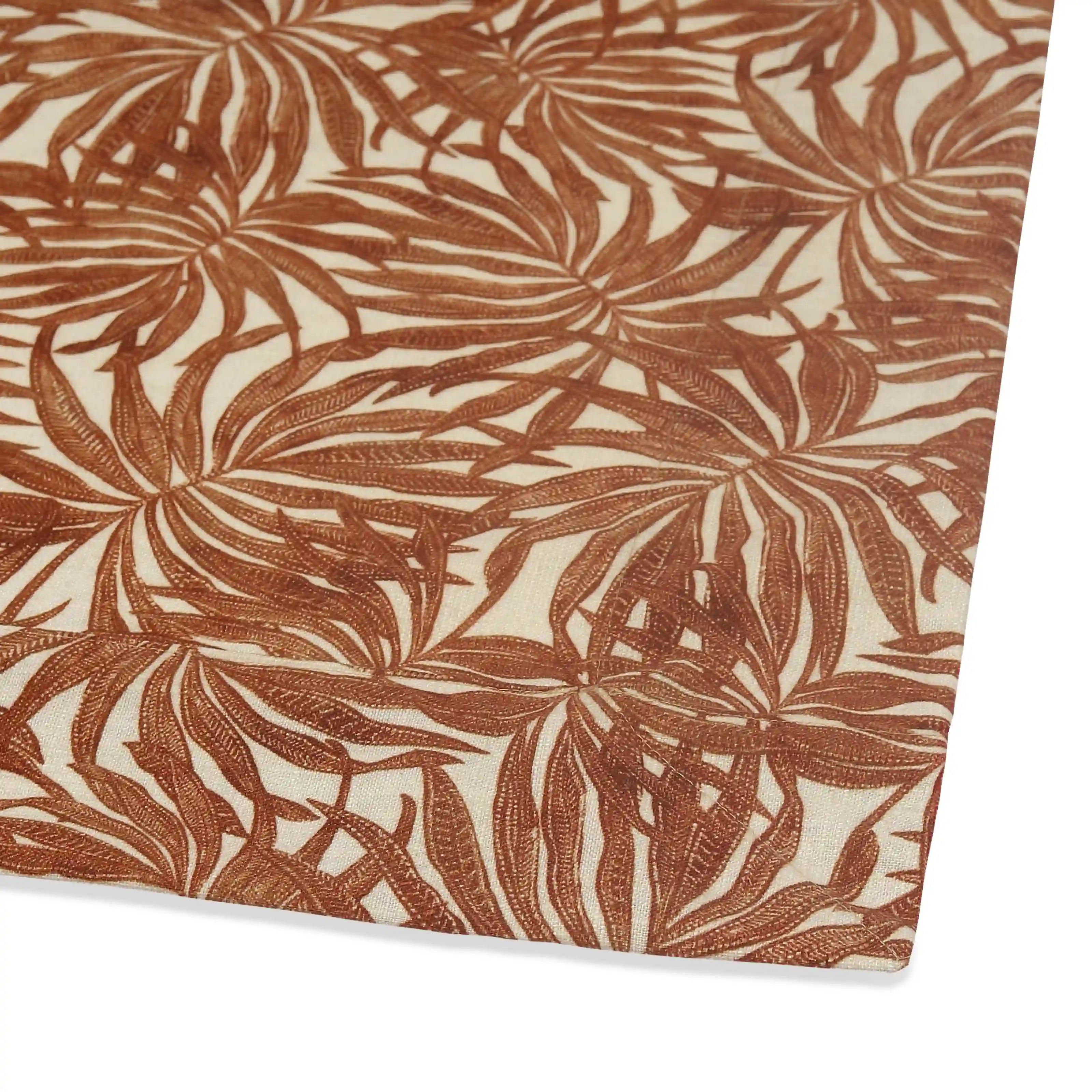 Nonna's Home 100% Polyester Table Cloth Coppery Ferns / Table Cloth (150cm x 150cm)
