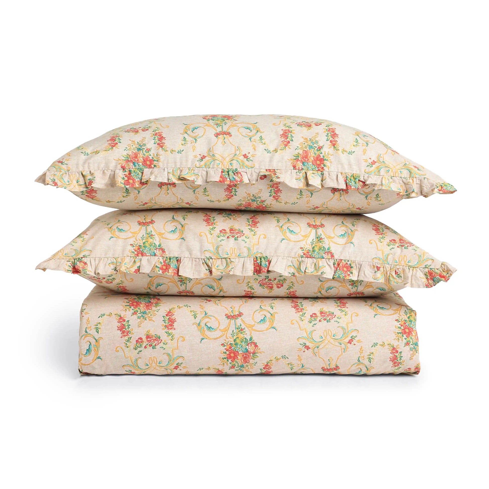 Bloomshire Luxe 100% Cotton Bedsheet Set Multicolour / Super King