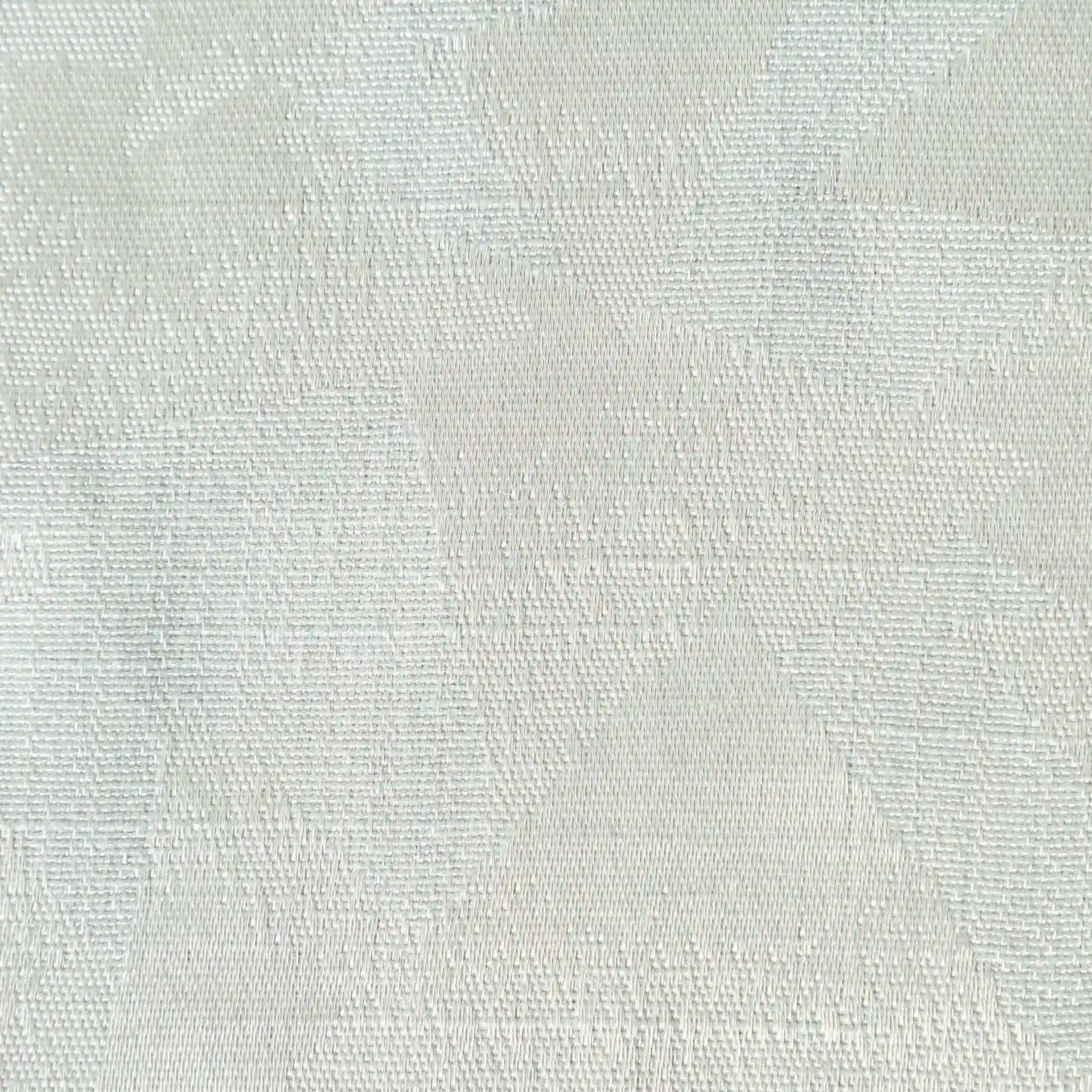 De Jacquard - Classic Set Of 2 Jacquard Readymade Curtains | Geometric Haze Seafoam / Door (7ft X 4.4ft)