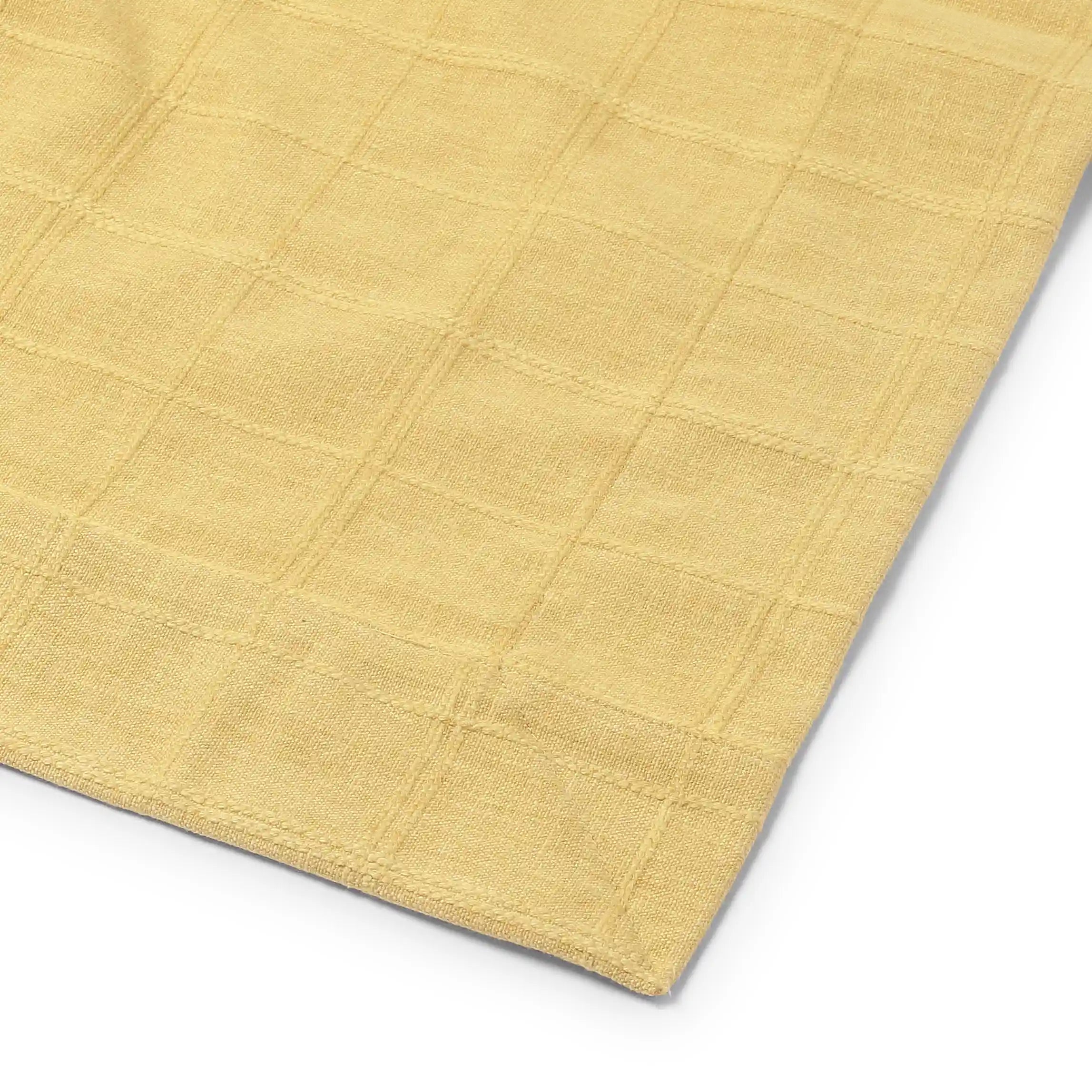 Kaleida Cotton-Polyester Blend Table Cloth Ochre Origins-Solid Dyed / Table Cloth (150cm x 200cm)
