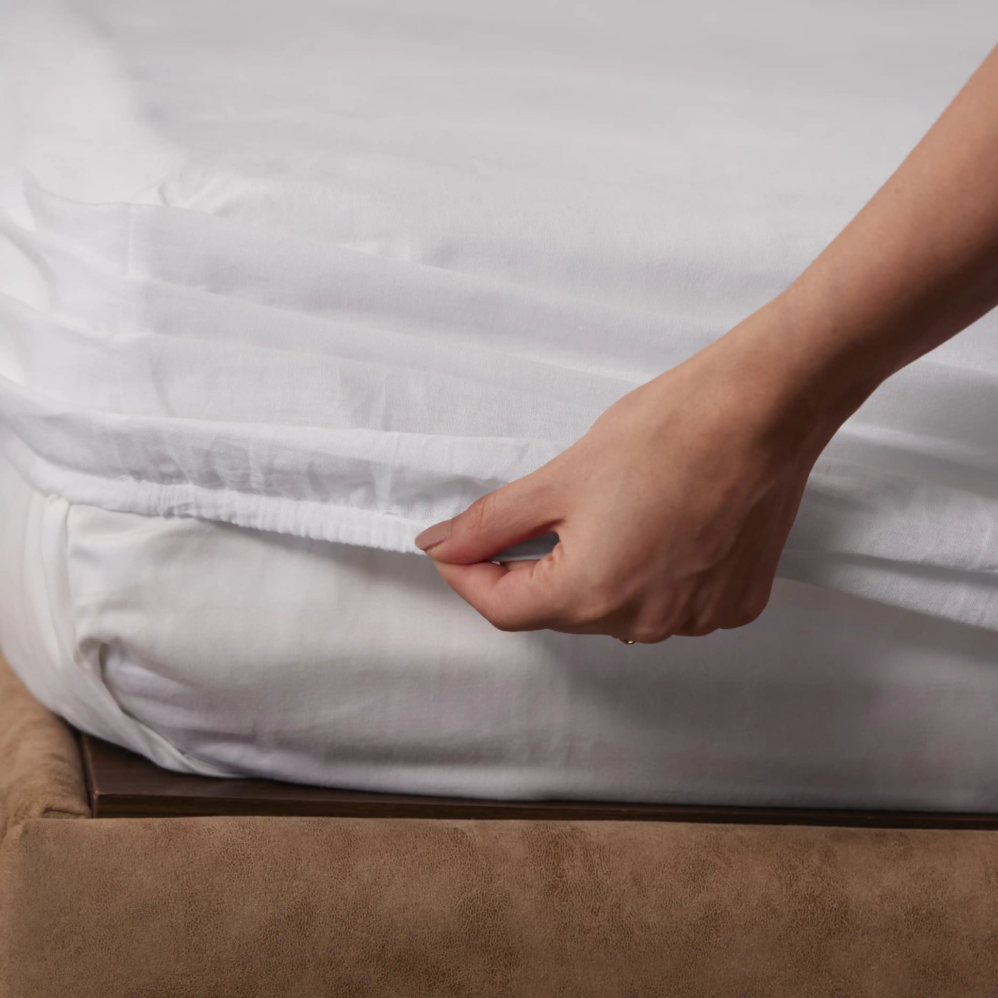 Paleto | Everyday Hues Solid Dyed Cotton Fitted Sheet Set-White White / Queen