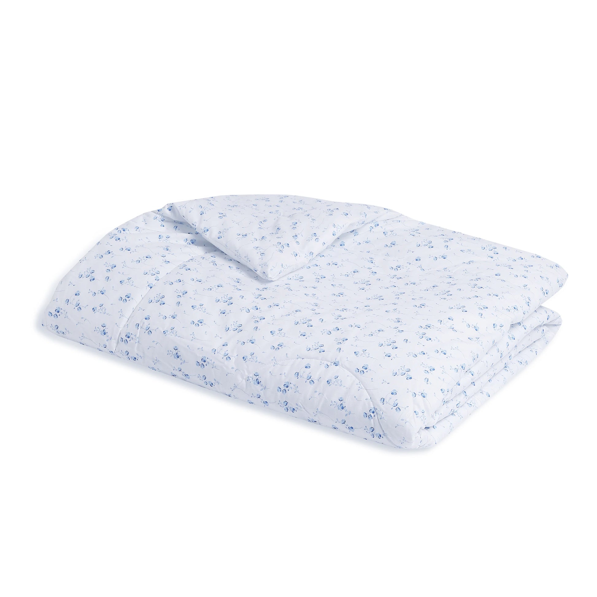 Bloomshire Classic | Everyday Charm Printed 120GSM Reversible Comforter-Ocean Blue Ocean Blue / Double