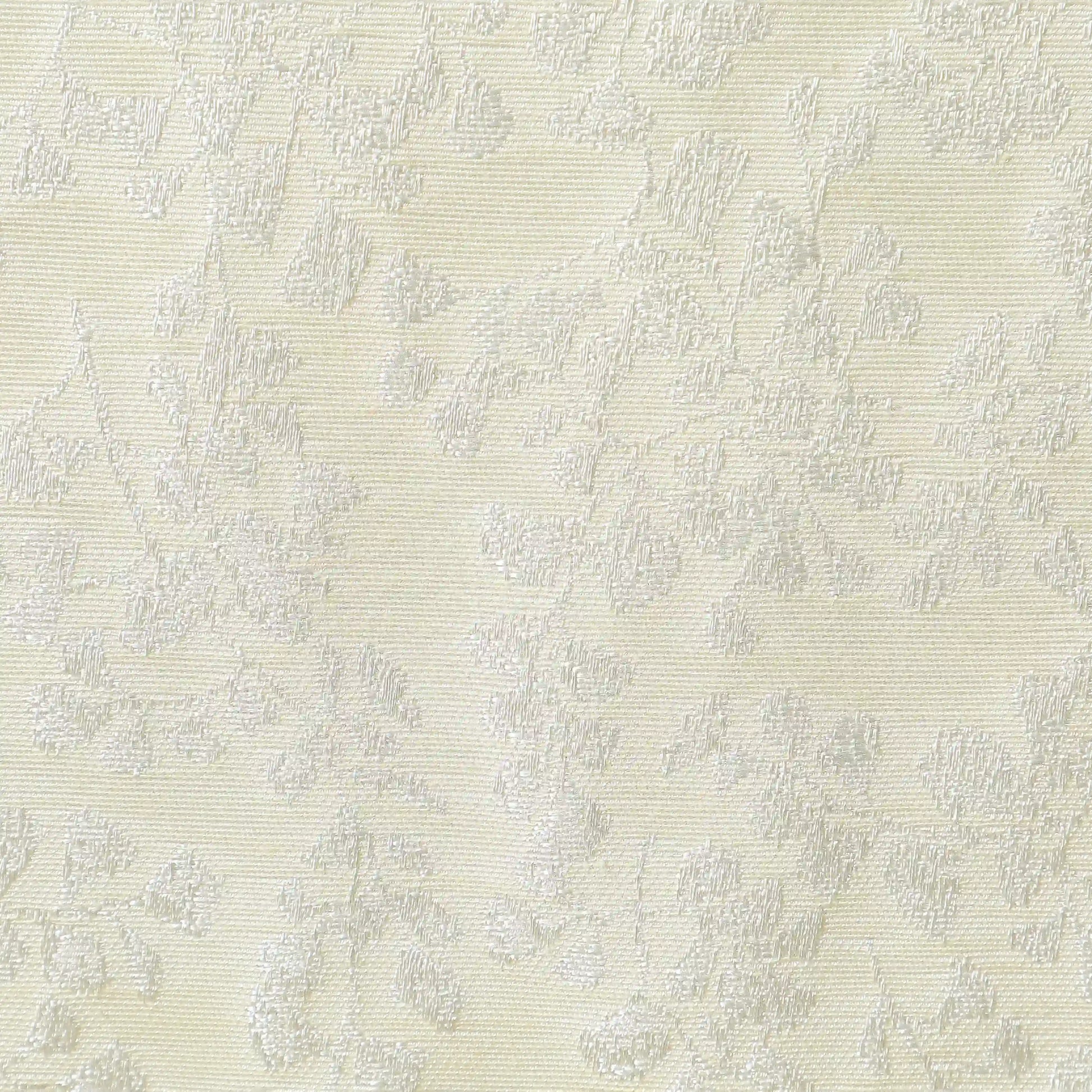 De Jacquard - Luxe Set Of 2 Jacquard Readymade Curtains | Monochrome Flora Ivory / Window (5ft X 4.4ft)