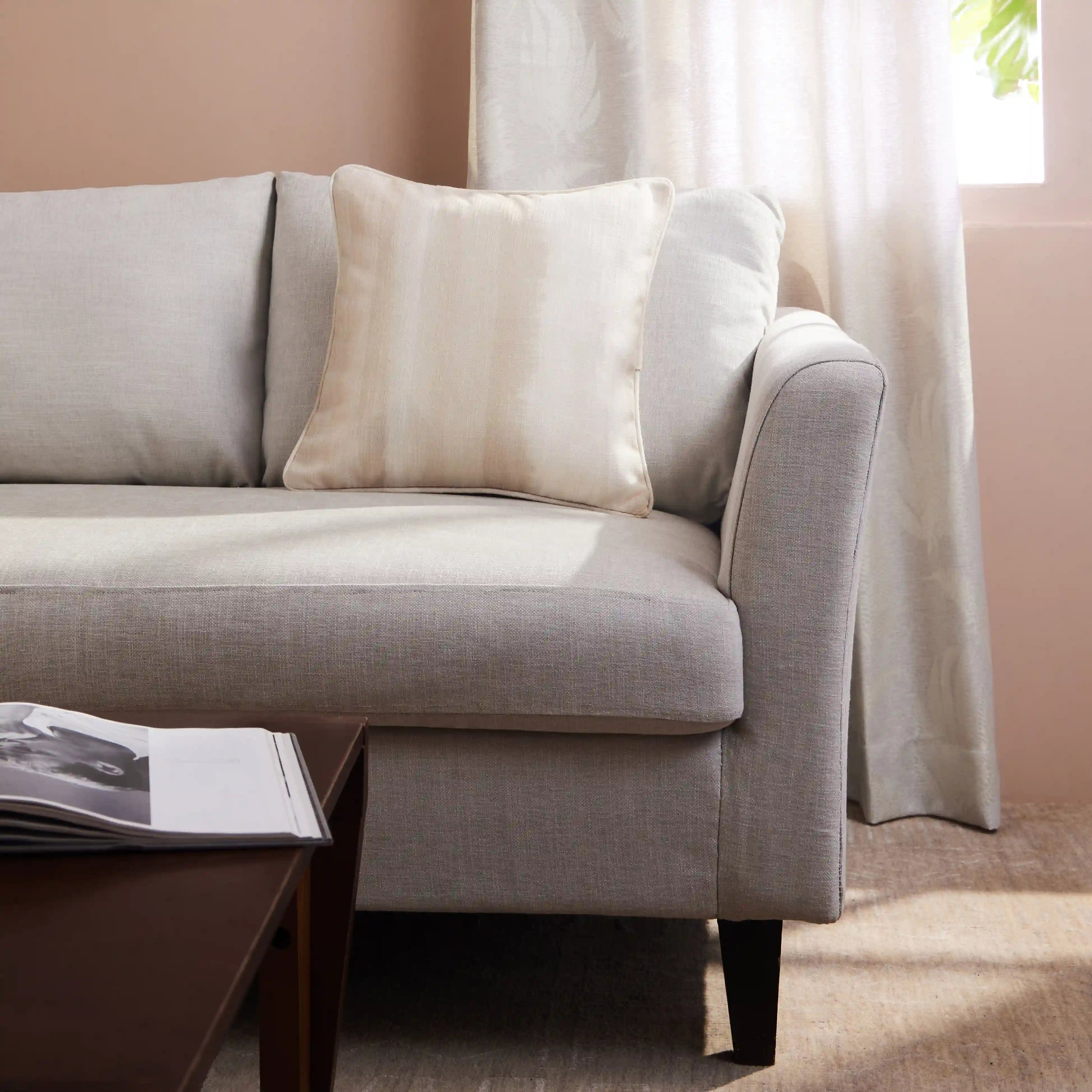 Espricia Printed Cushion Cover | Ethereal Waves Light Beige / Cushion Cover (41cm x 41cm)