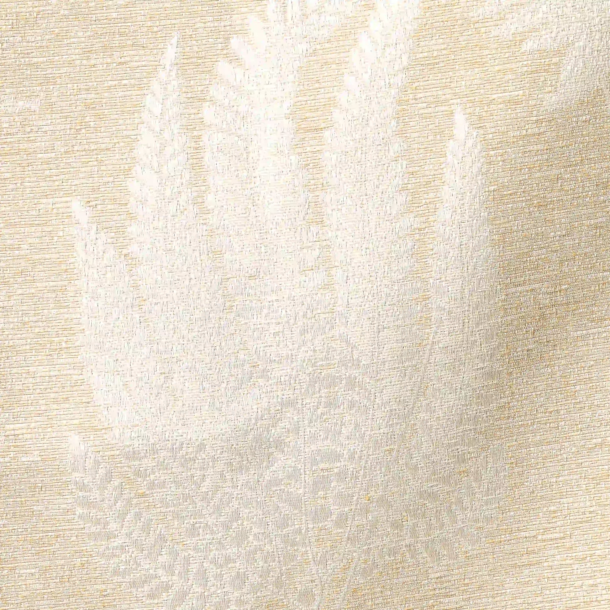 De Jacquard - Classic Set Of 2 Jacquard Readymade Curtains | Tropical Whisper Caramel / Window (5ft X 4.4ft)