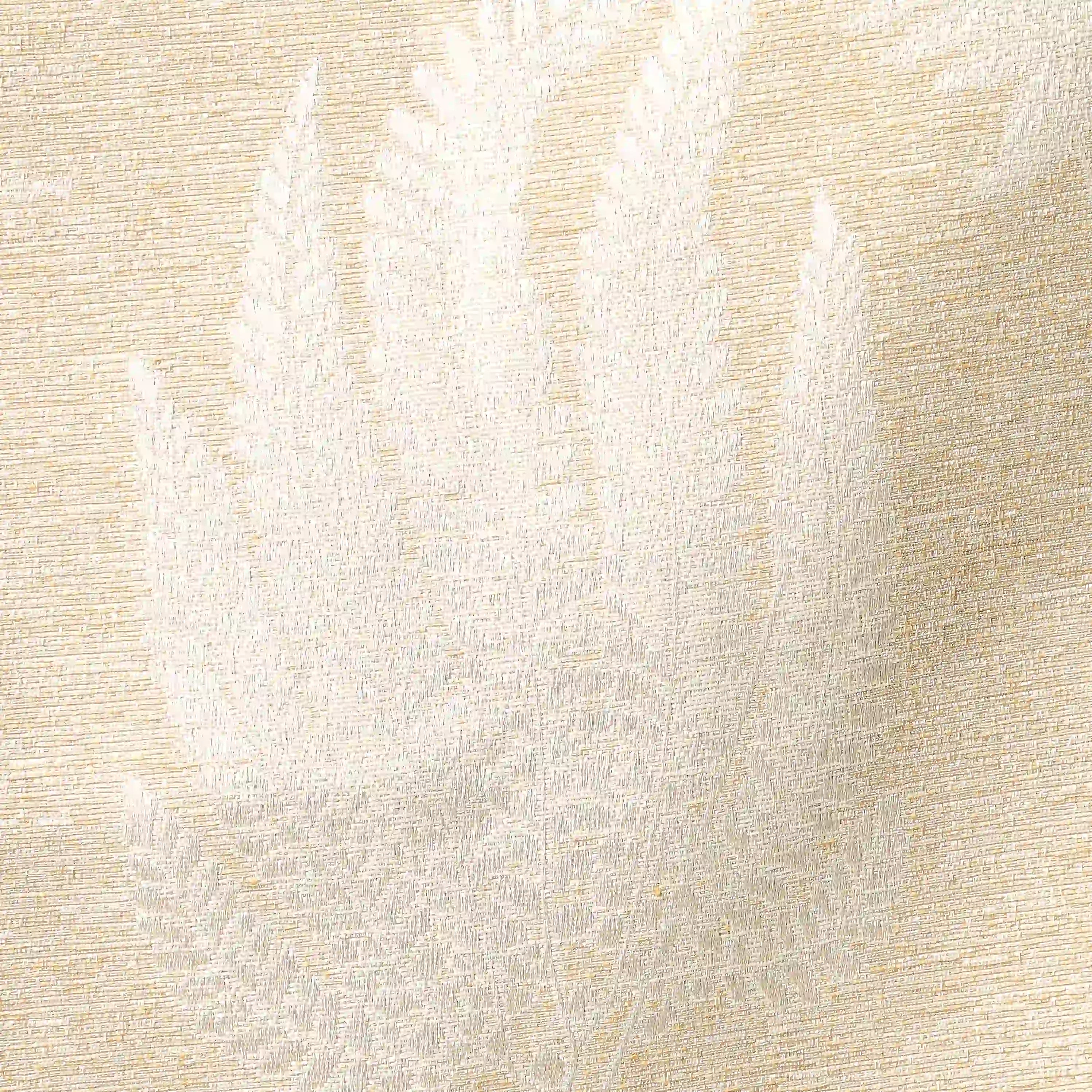 De Jacquard - Classic Set Of 2 Jacquard Readymade Curtains | Tropical Whisper Caramel / Window (5ft X 4.4ft)