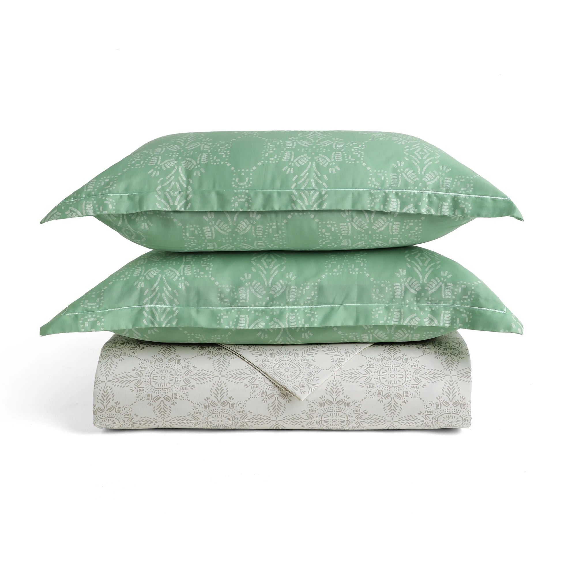 Fergana 100% Cotton Super King Bedsheet Set Sage / Super King