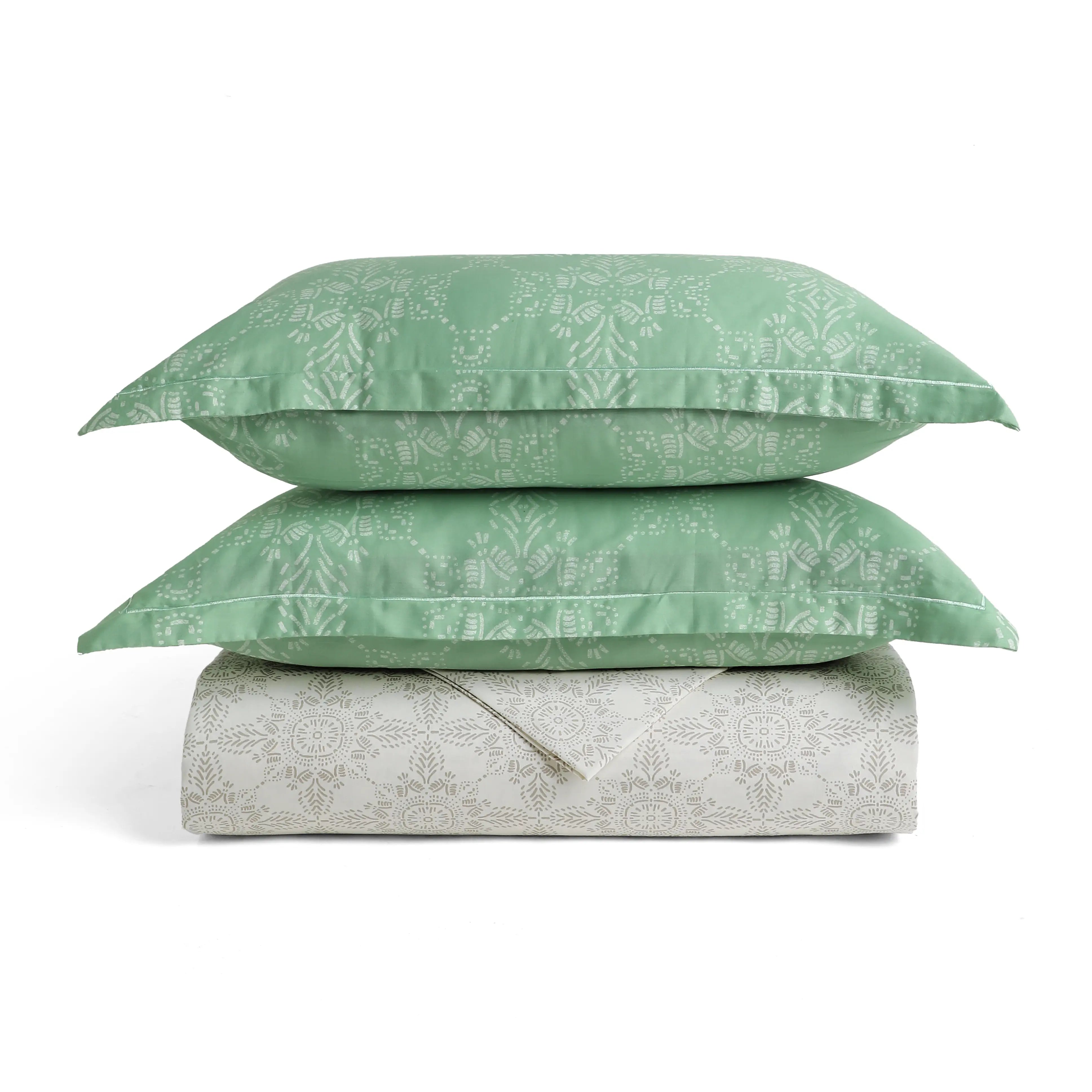 Fergana 100% Cotton Super King Bedsheet Set Sage / Super King