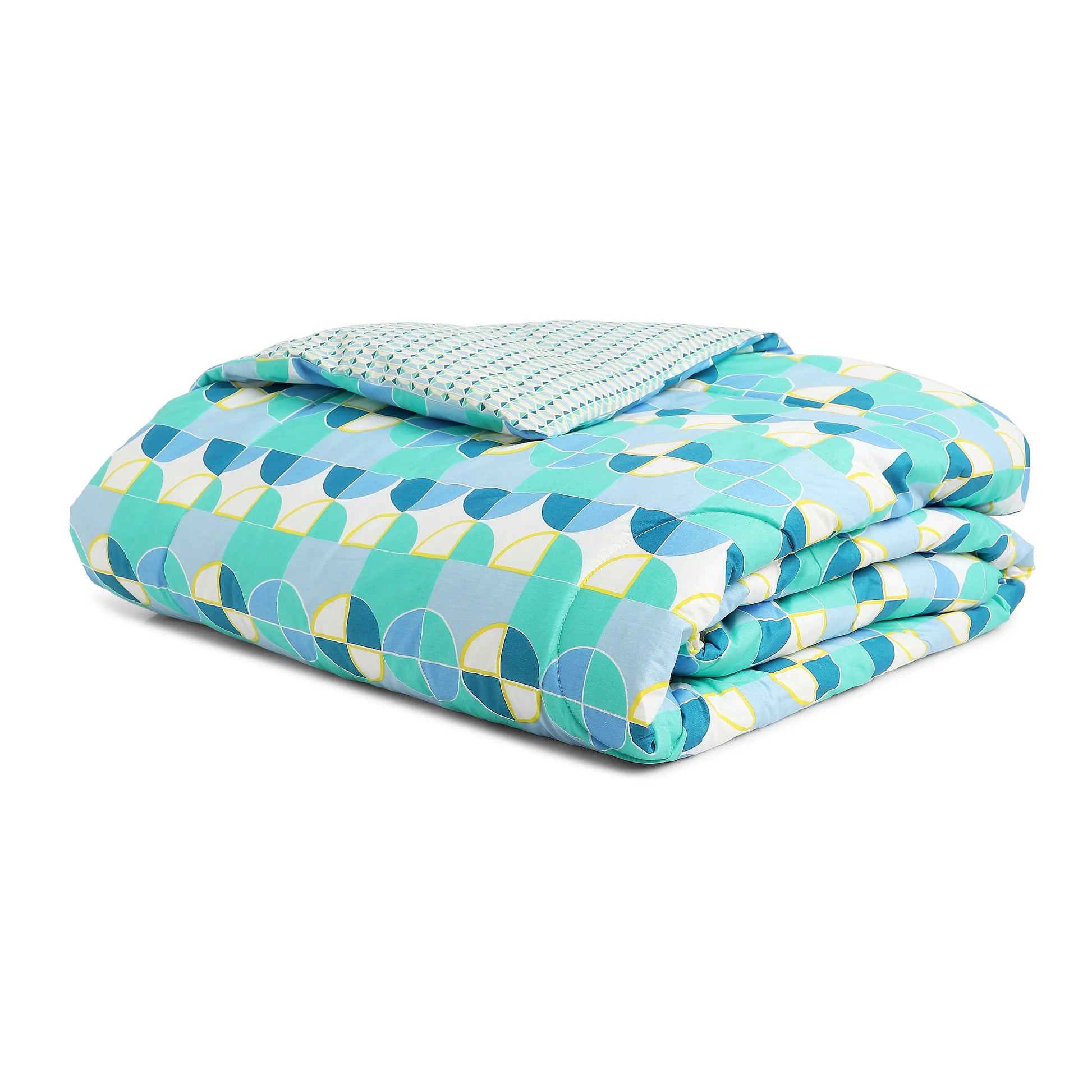 Mishella Printed Orbit Teal Comforter-240gsm Orbit Teal / Double