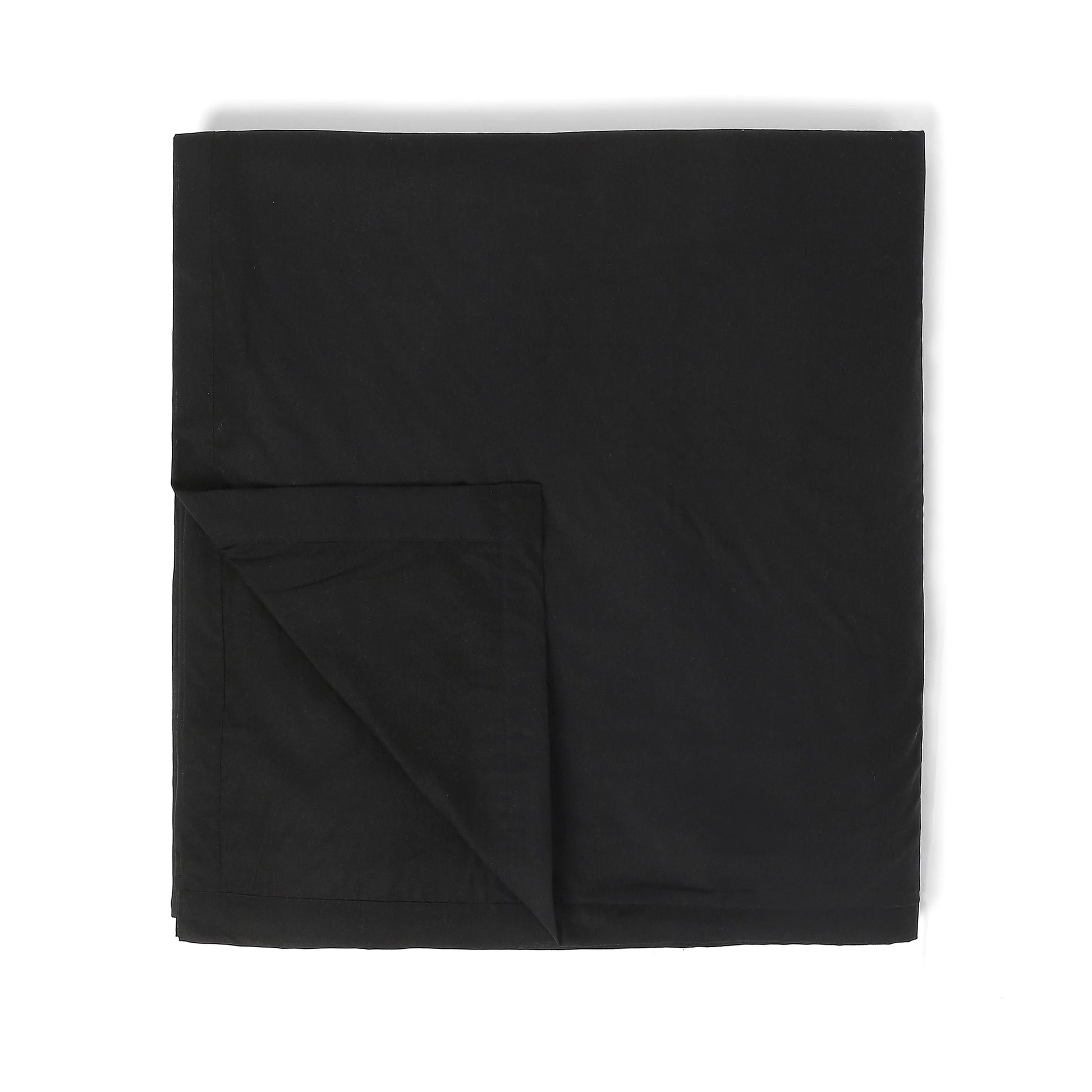 Paleto | Everyday Hues Cotton Solid Dyed Dohar with Super Soft Flannel Layering-Black Black / Double