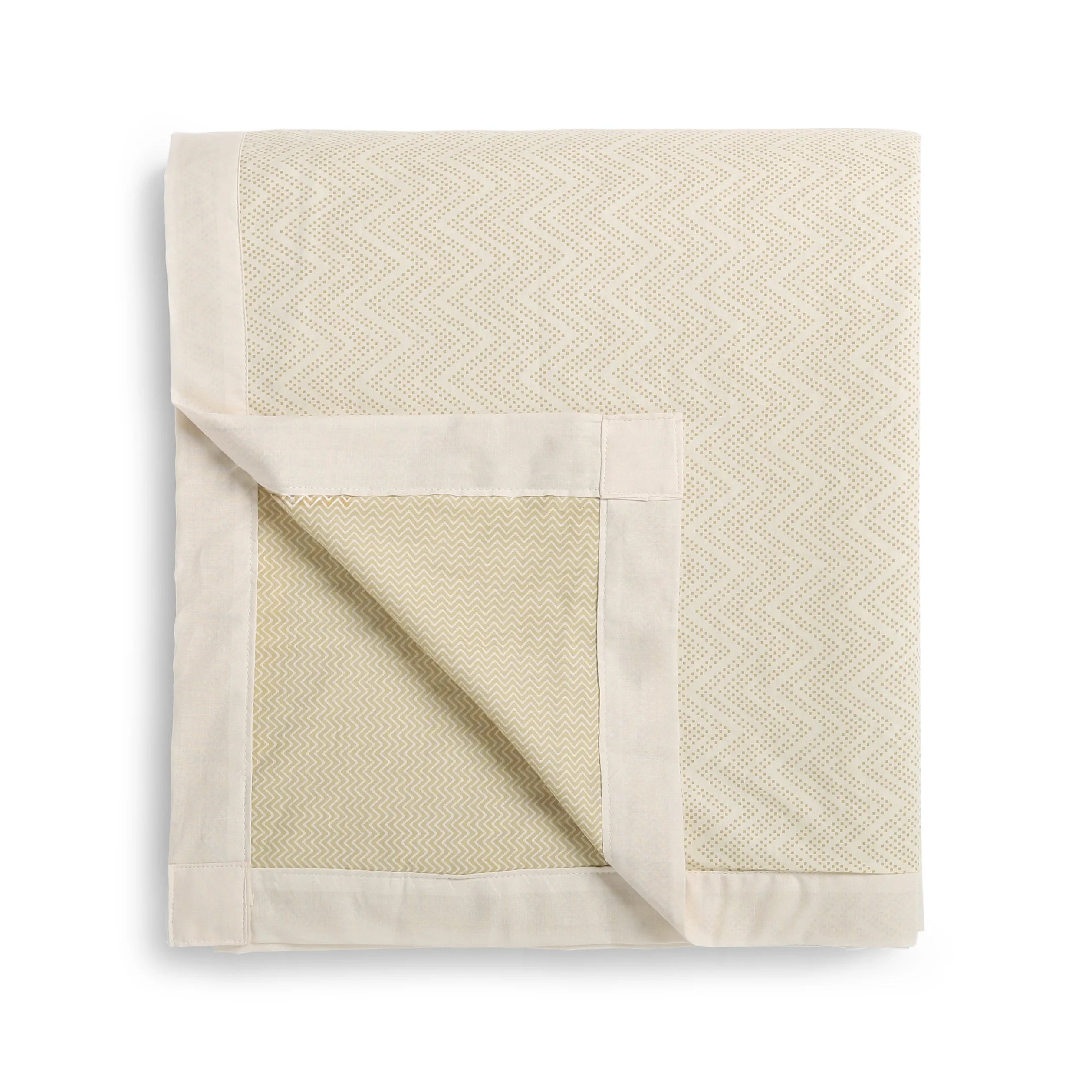 Threadscapes Printed Dohar-Beige Beige / Double