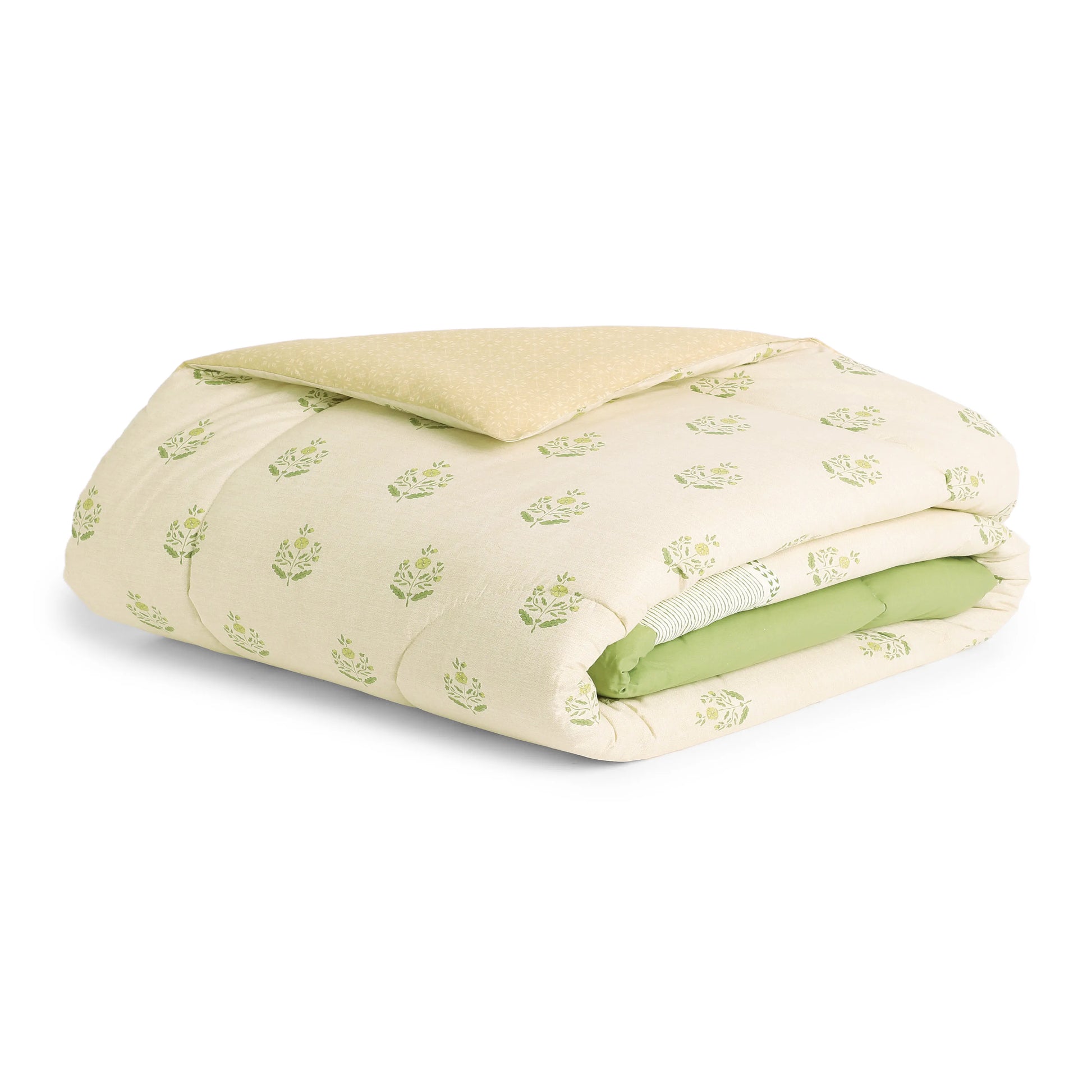 Chippa Lane 100% 120GSM Cotton Comforter Indian Moss / Double