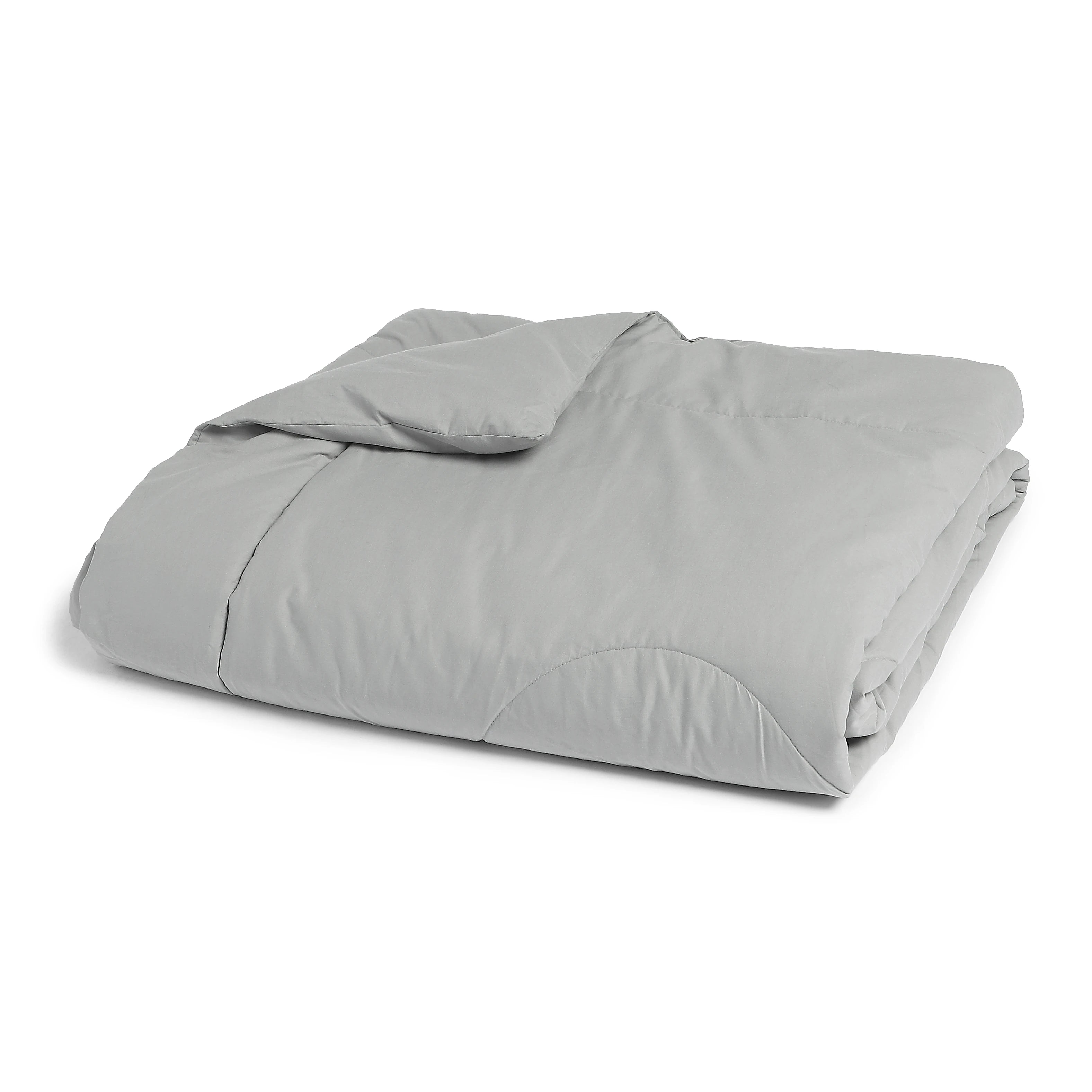 Paleto | Everyday Hues Cotton Solid Dyed 120GSM Comforter-Grey Grey / Single