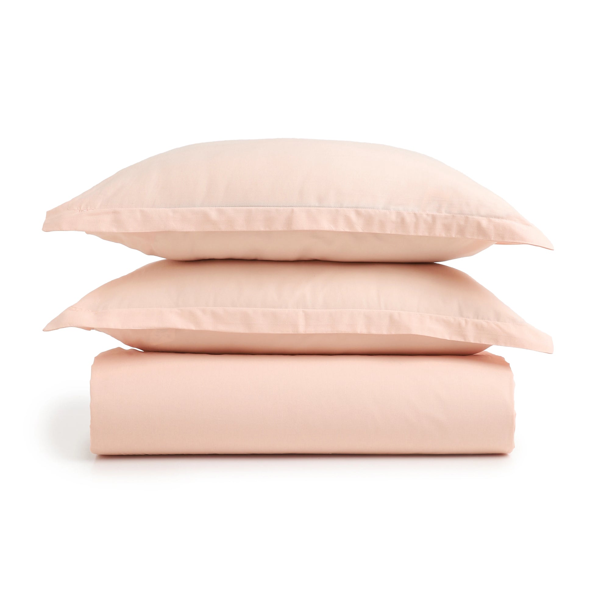 Paleto | Everyday Hues Solid Dyed Cotton Bedsheet Set-Veiled Rose Veiled Rose / Double
