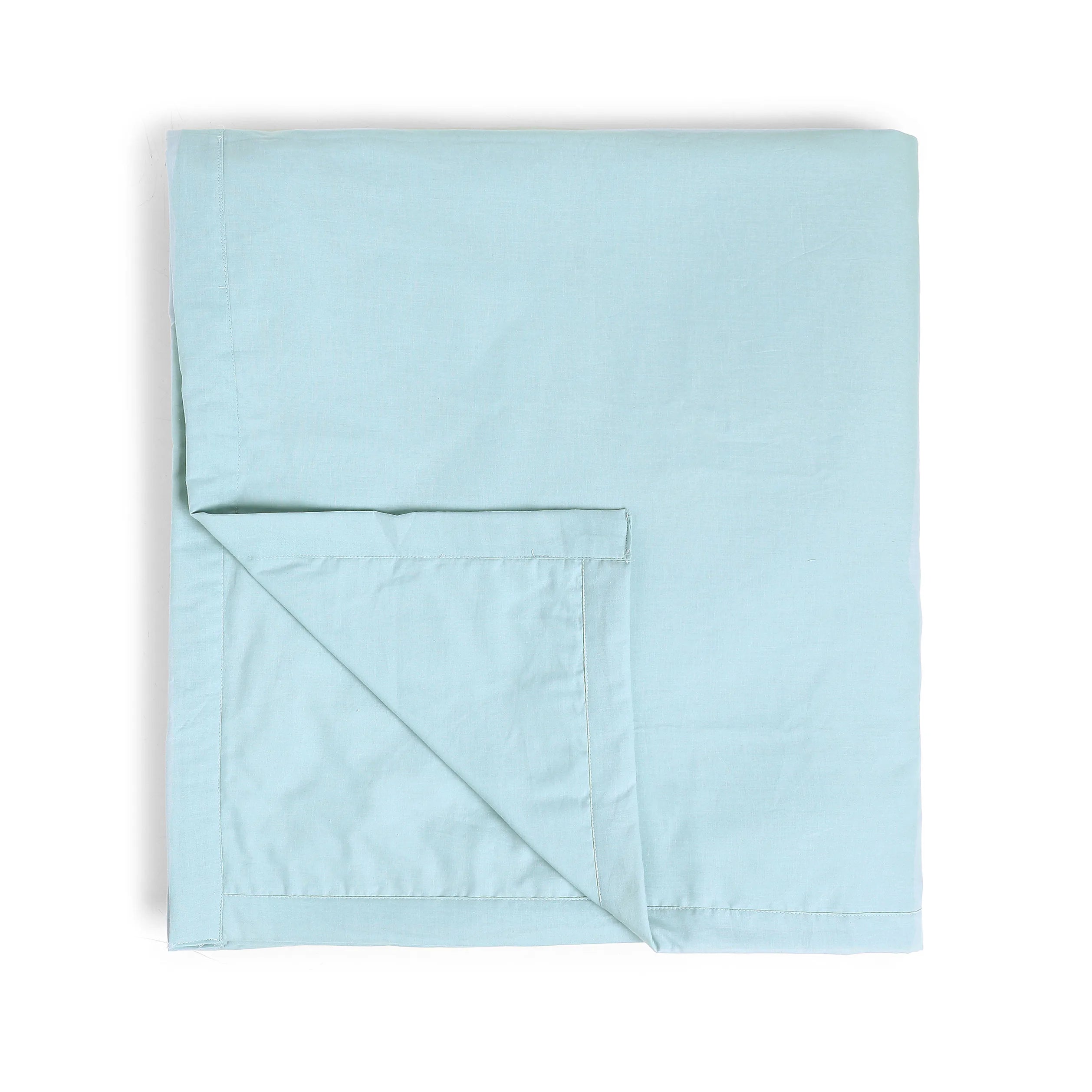 Paleto | Everyday Hues Cotton Solid Dyed Dohar with Super Soft Flannel Layering-Blue Sky Blue Sky / Single