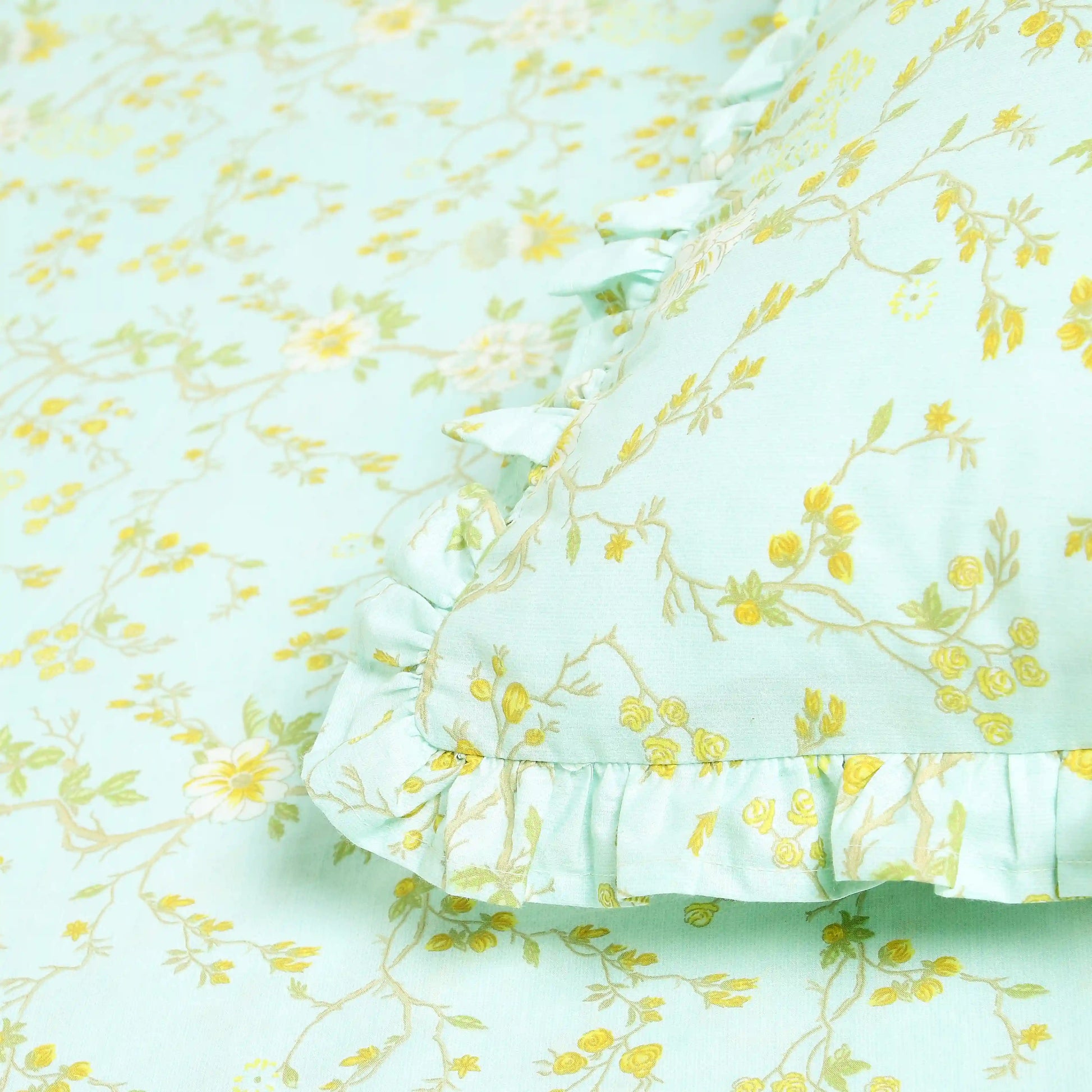 Bloomshire Luxe 100% Cotton Bedsheet Set Light Blue / Single
