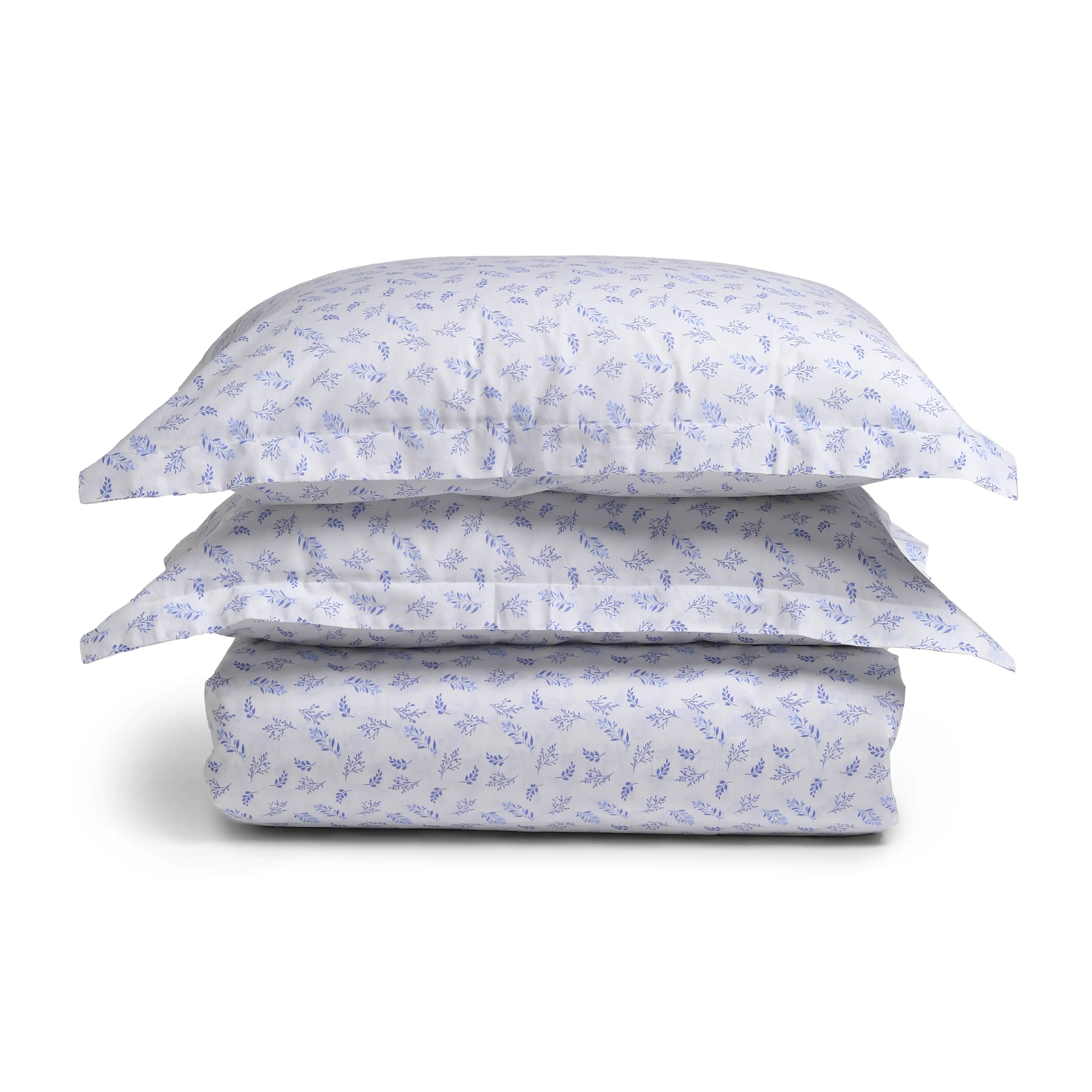 Bloomshire Classic | Everyday Charm Printed Cotton Bedsheet Set-Purple Purple / Double