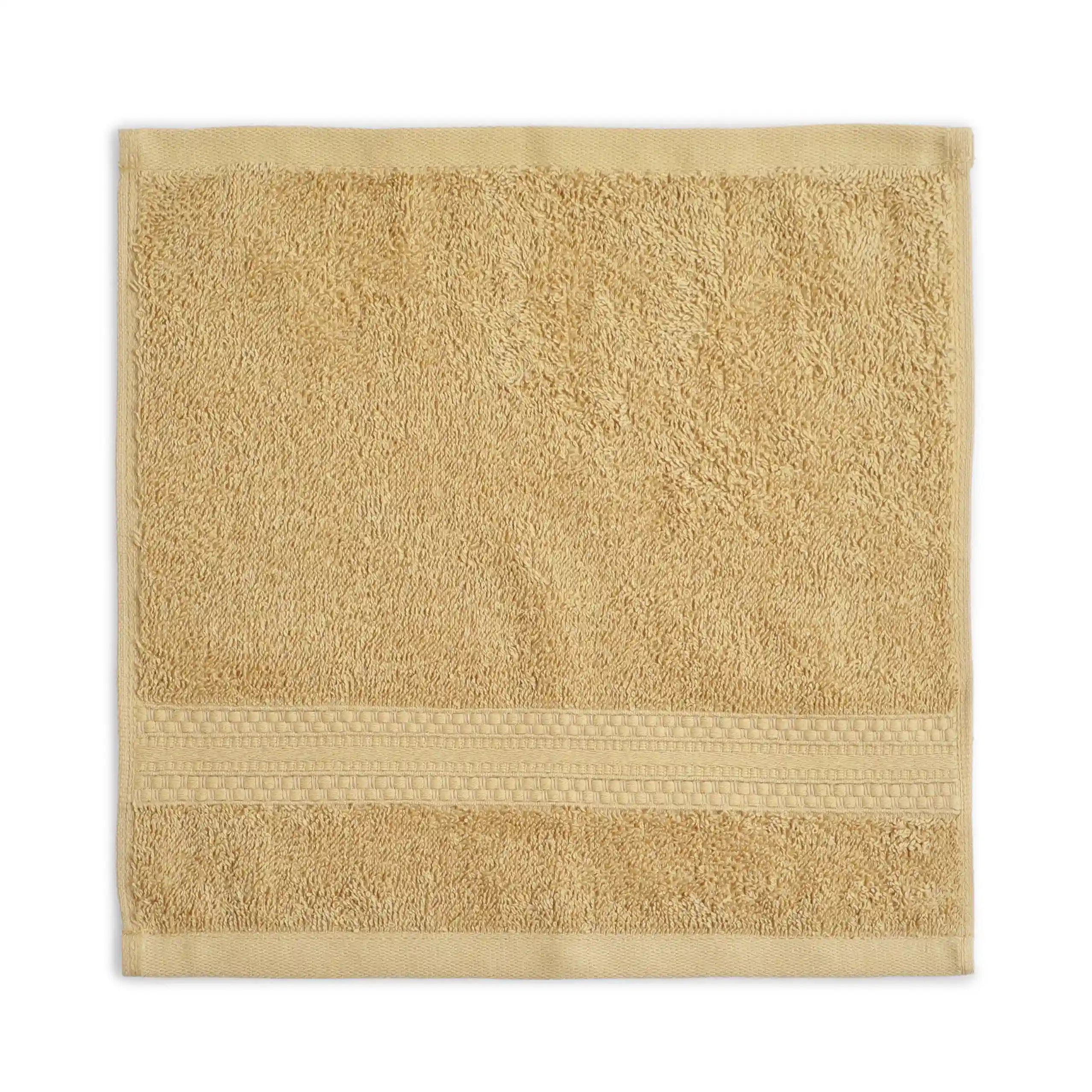 Paleto 100% Cotton Face Towel - Pack Of 4 Beige / Face Towel (30cm x 30cm)