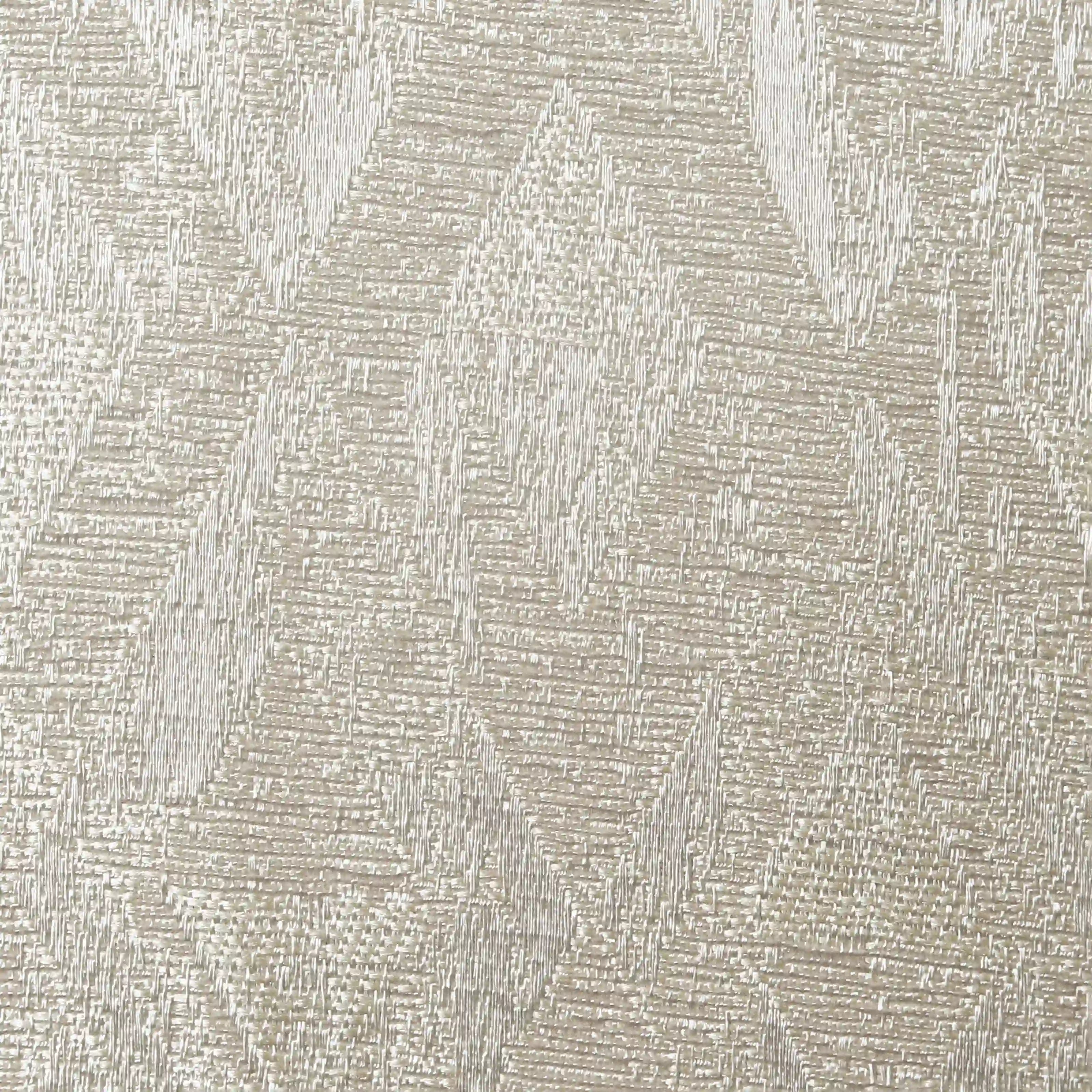 De Jacquard - Classic Set Of 2 Jacquard Readymade Curtains | Diamond Drift Stone / Door-XL (9ft X 4.4ft)