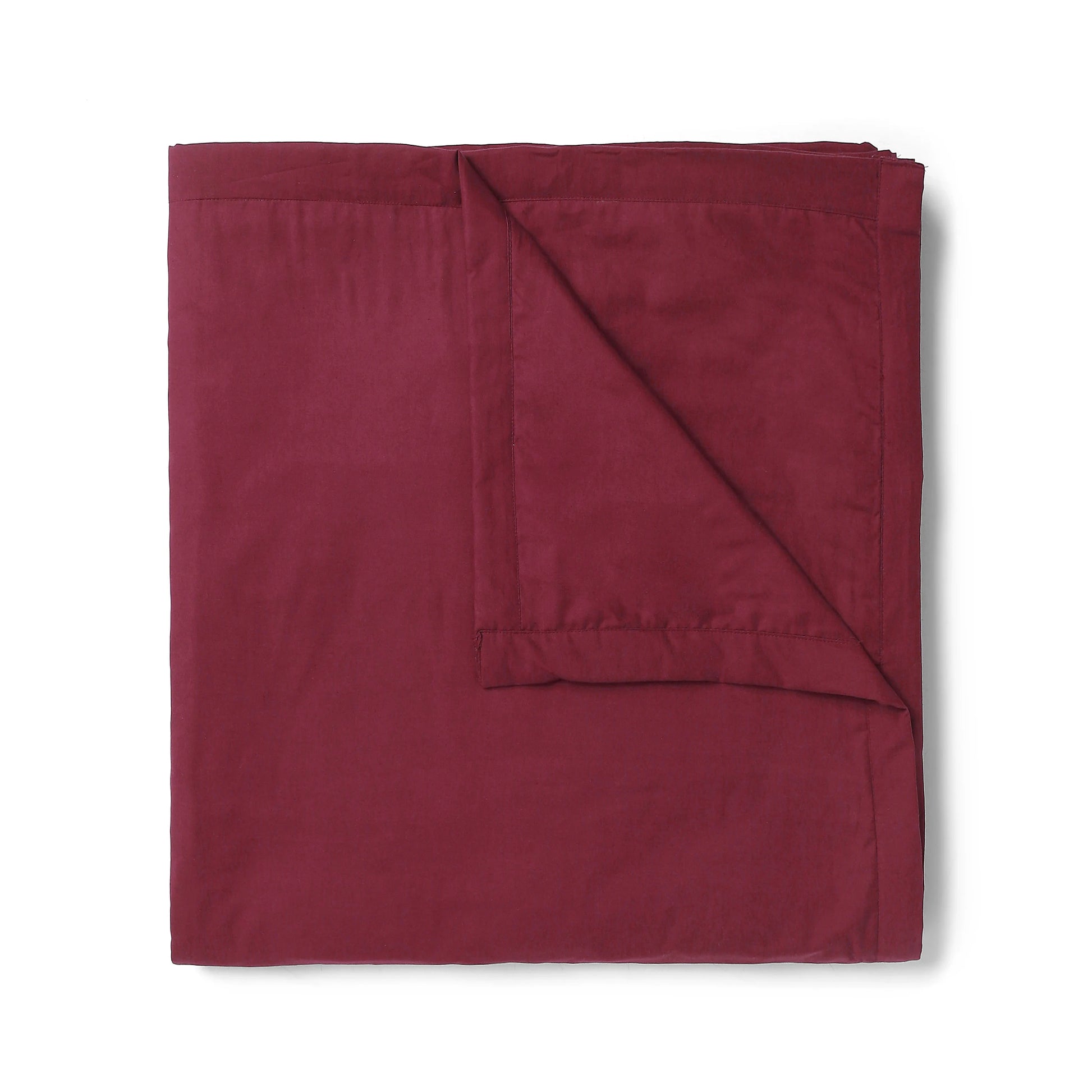 Paleto | Everyday Hues Cotton Solid Dyed Dohar with Super Soft Flannel Layering-Windsor Wine Windsor Wine / Single