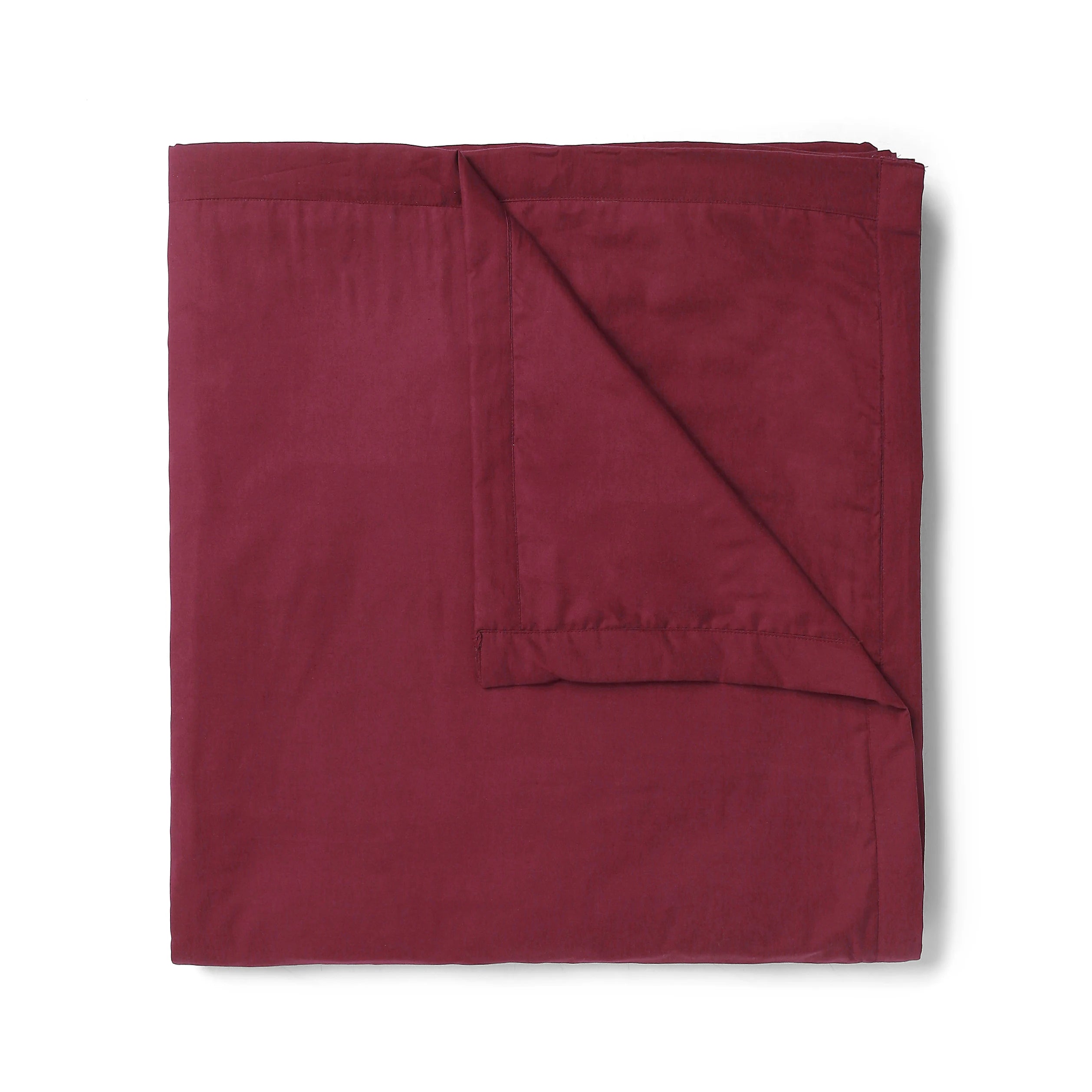 Paleto | Everyday Hues Cotton Solid Dyed Dohar with Super Soft Flannel Layering-Windsor Wine Windsor Wine / Single