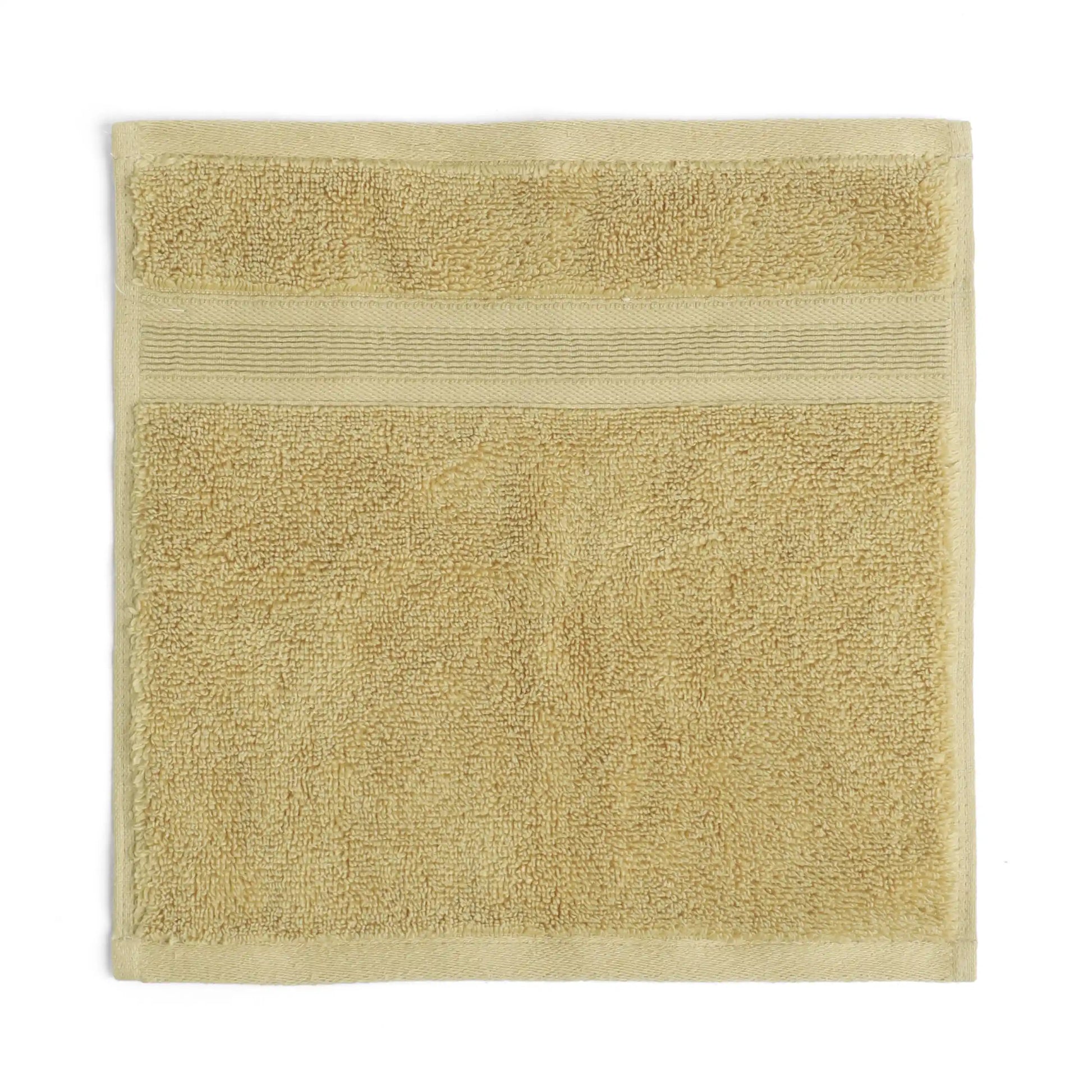 Pelushe Zero Twist 100% Cotton Face Towel Beige / Face Towel (30cm x 30cm)