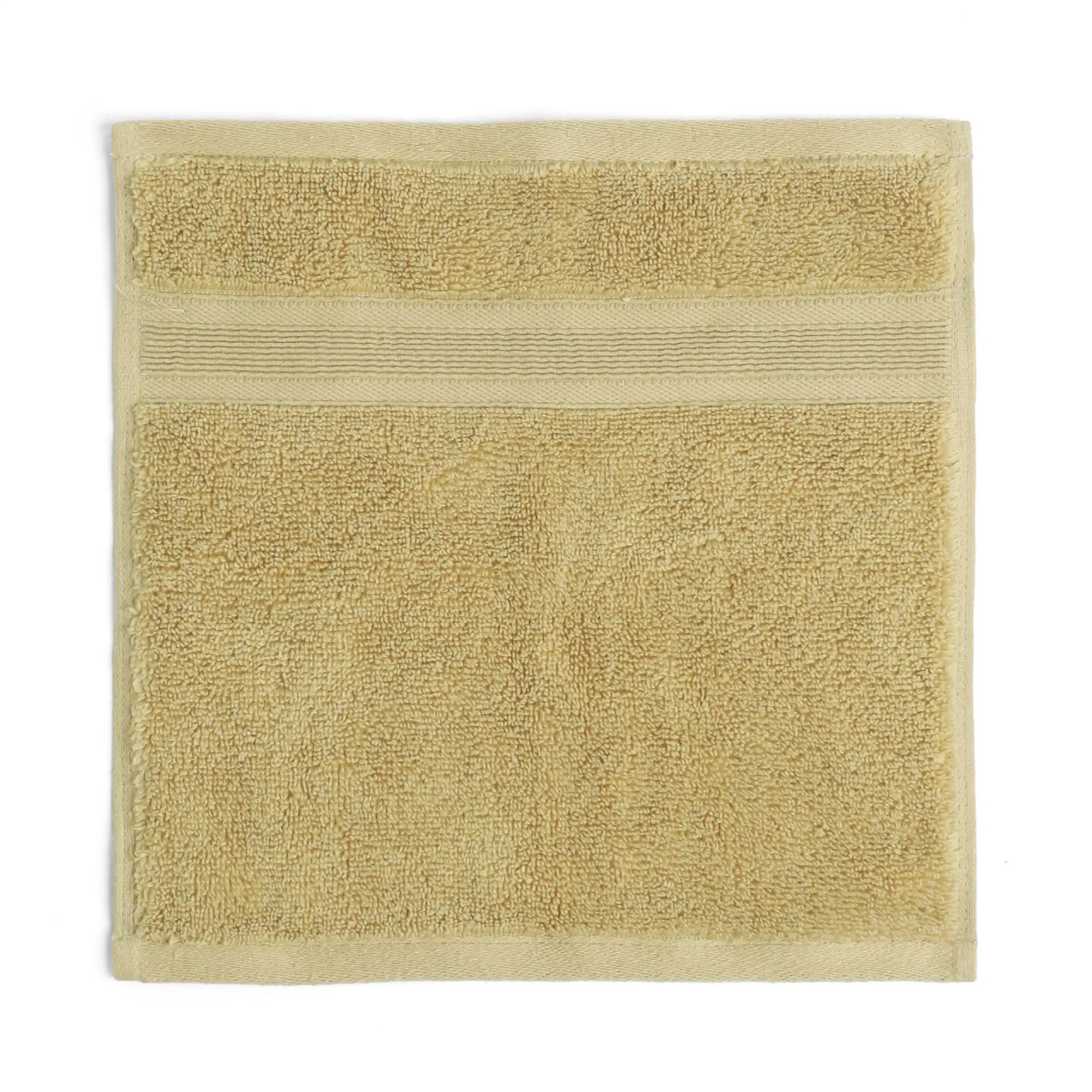 Pelushe Zero Twist 100% Cotton Face Towel Beige / Face Towel (30cm x 30cm)