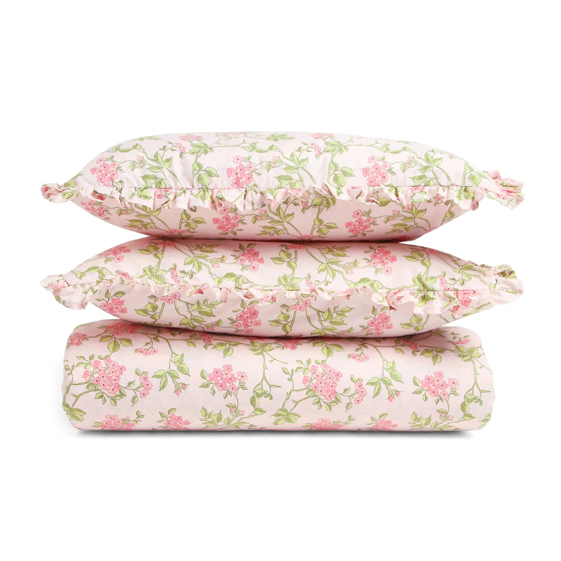 Bloomshire Luxe 100% Cotton Bedsheet Set Pink / Double