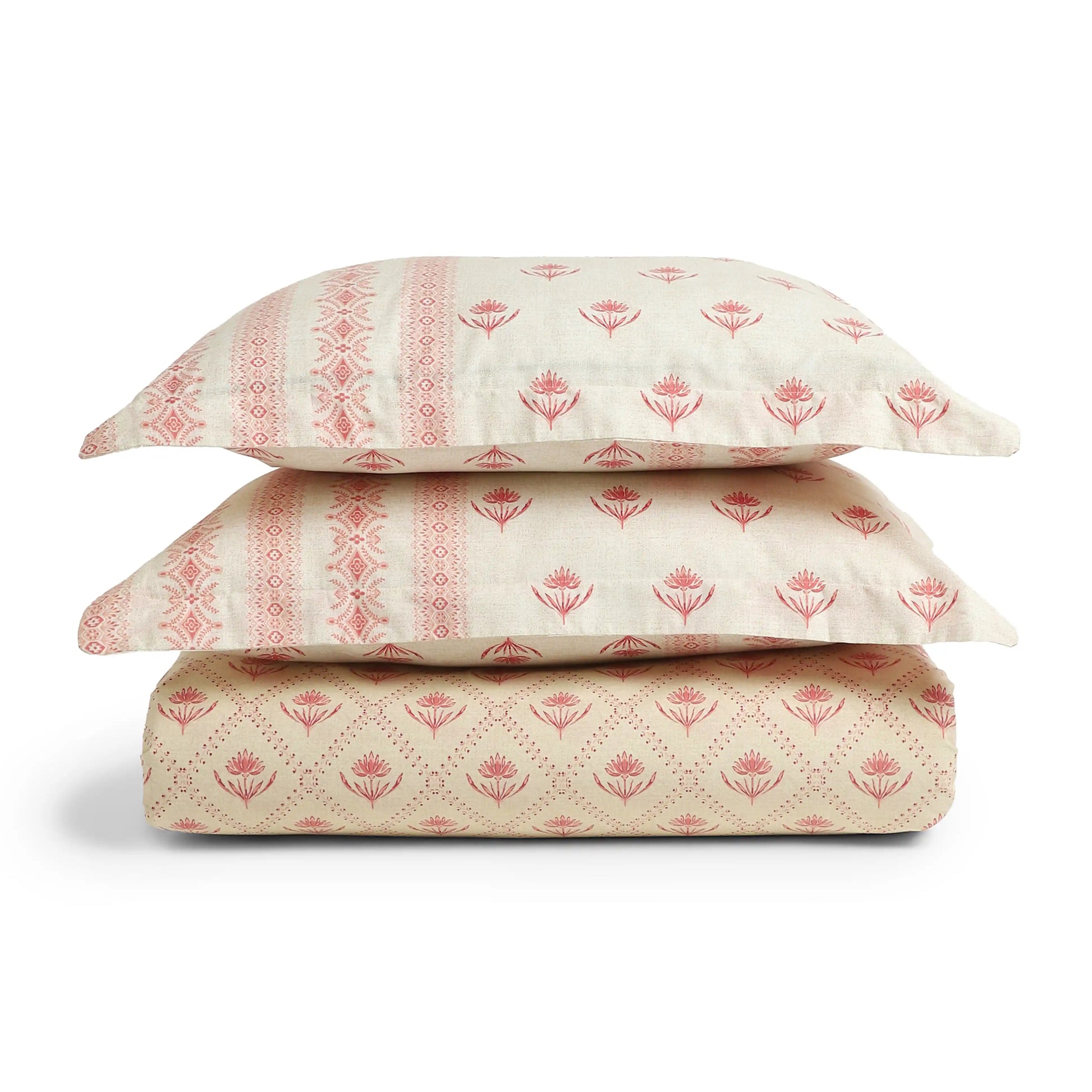 Chippa Lane 100% Cotton Bedsheet Set Red / Super King