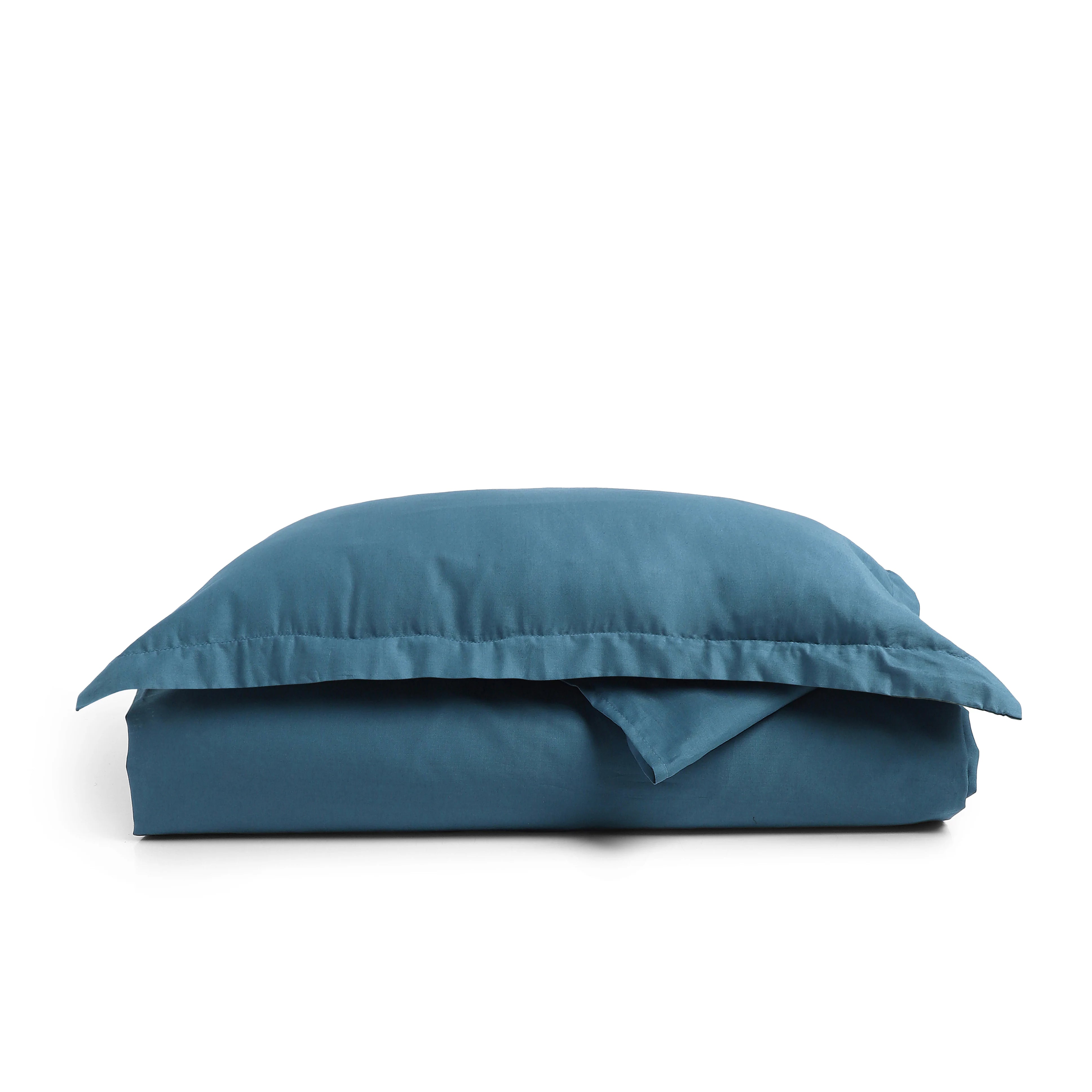 Paleto | Everyday Hues Solid Dyed Cotton Bedsheet Set-Mineral Mineral / Single