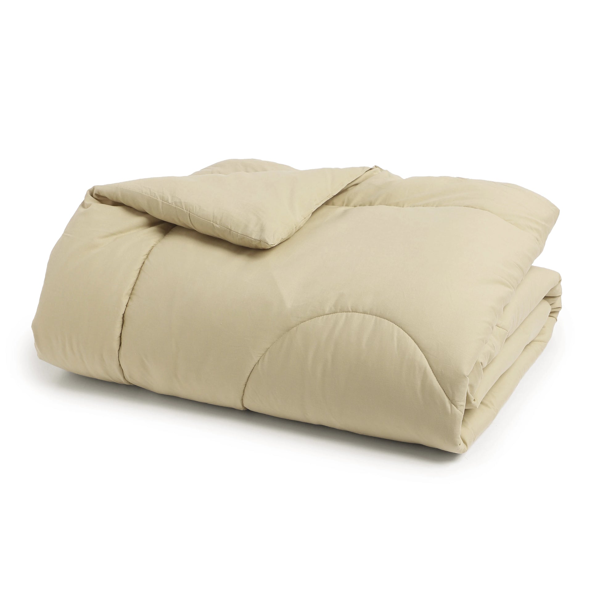 Paleto | Everyday Hues Cotton Solid Dyed 240GSM Comforter for Extra Warmth-Beige Beige / Double