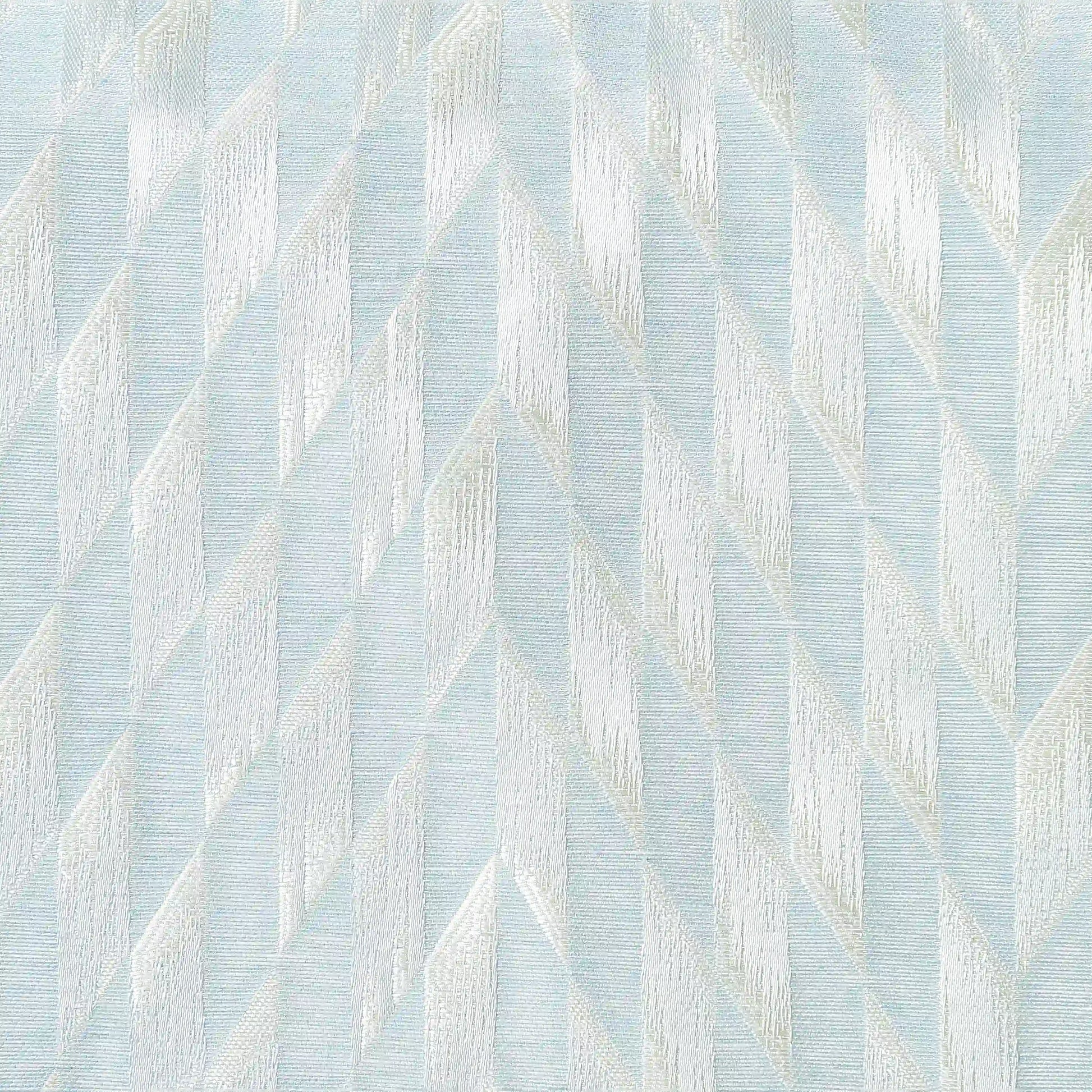 De Jacquard - Luxe Set Of 2 Jacquard Readymade Curtains | Prism Play Porcelain / Window (5ft X 4.4ft)