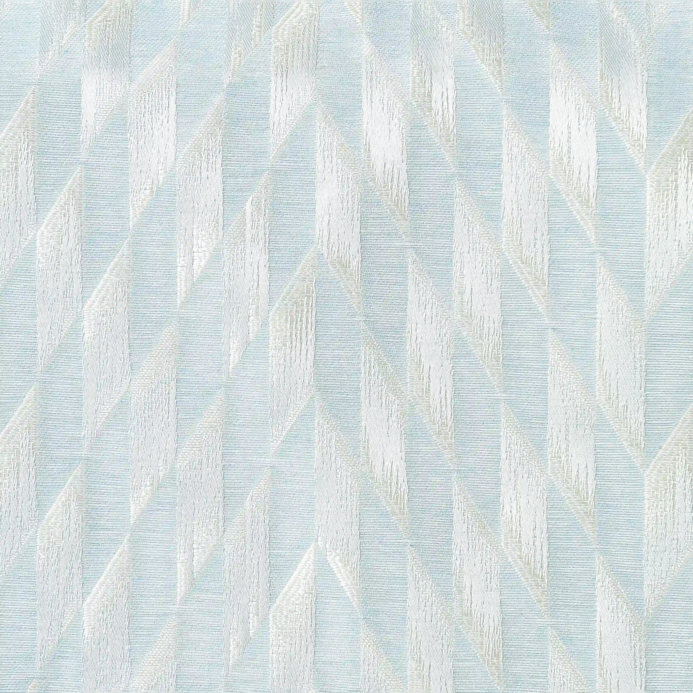 De Jacquard - Luxe Set Of 2 Jacquard Readymade Curtains | Prism Play Porcelain / Window (5ft X 4.4ft)