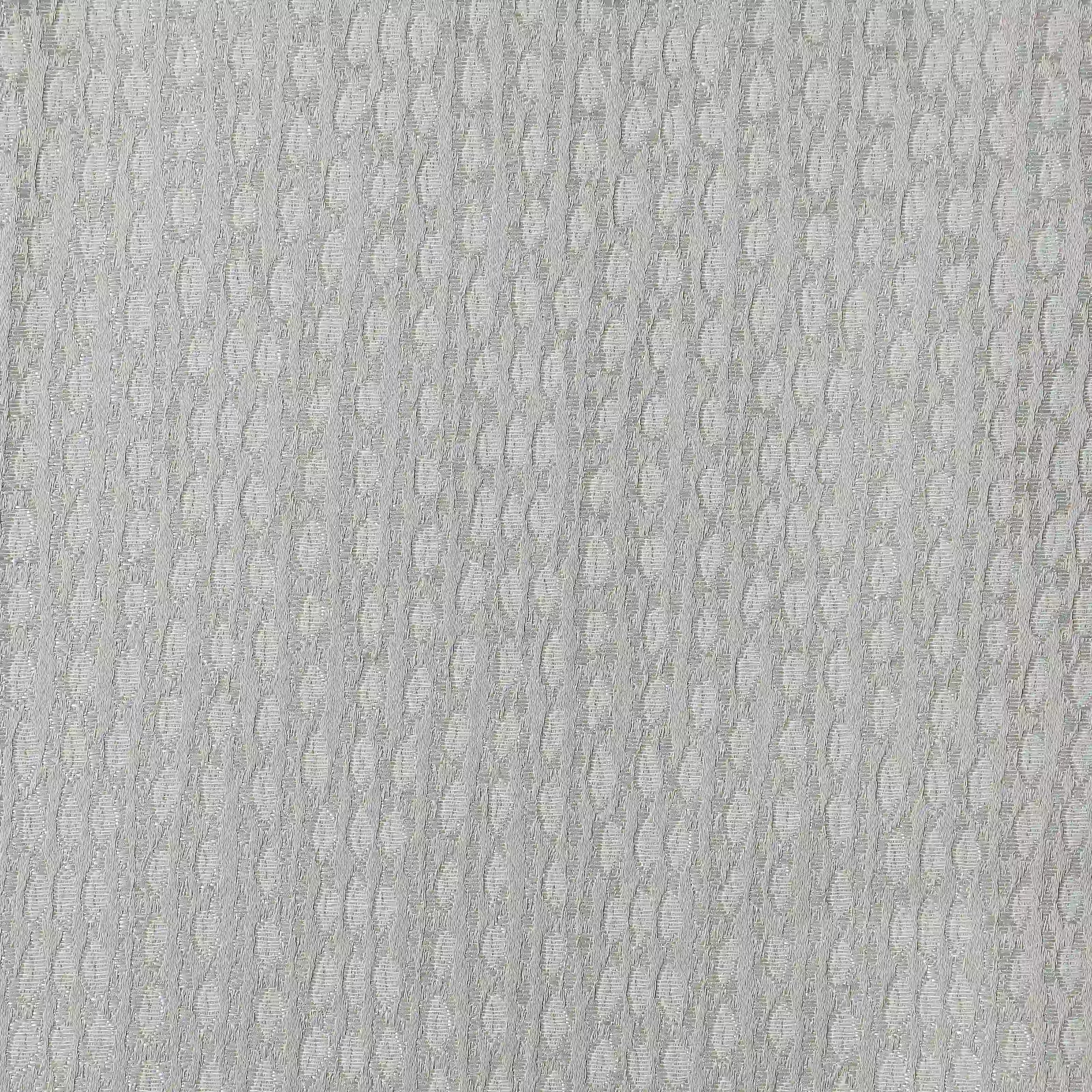 De Jacquard - Luxe Set Of 2 Jacquard Readymade Curtains | Natural Imprint Pebble / Window (5ft X 4.4ft)