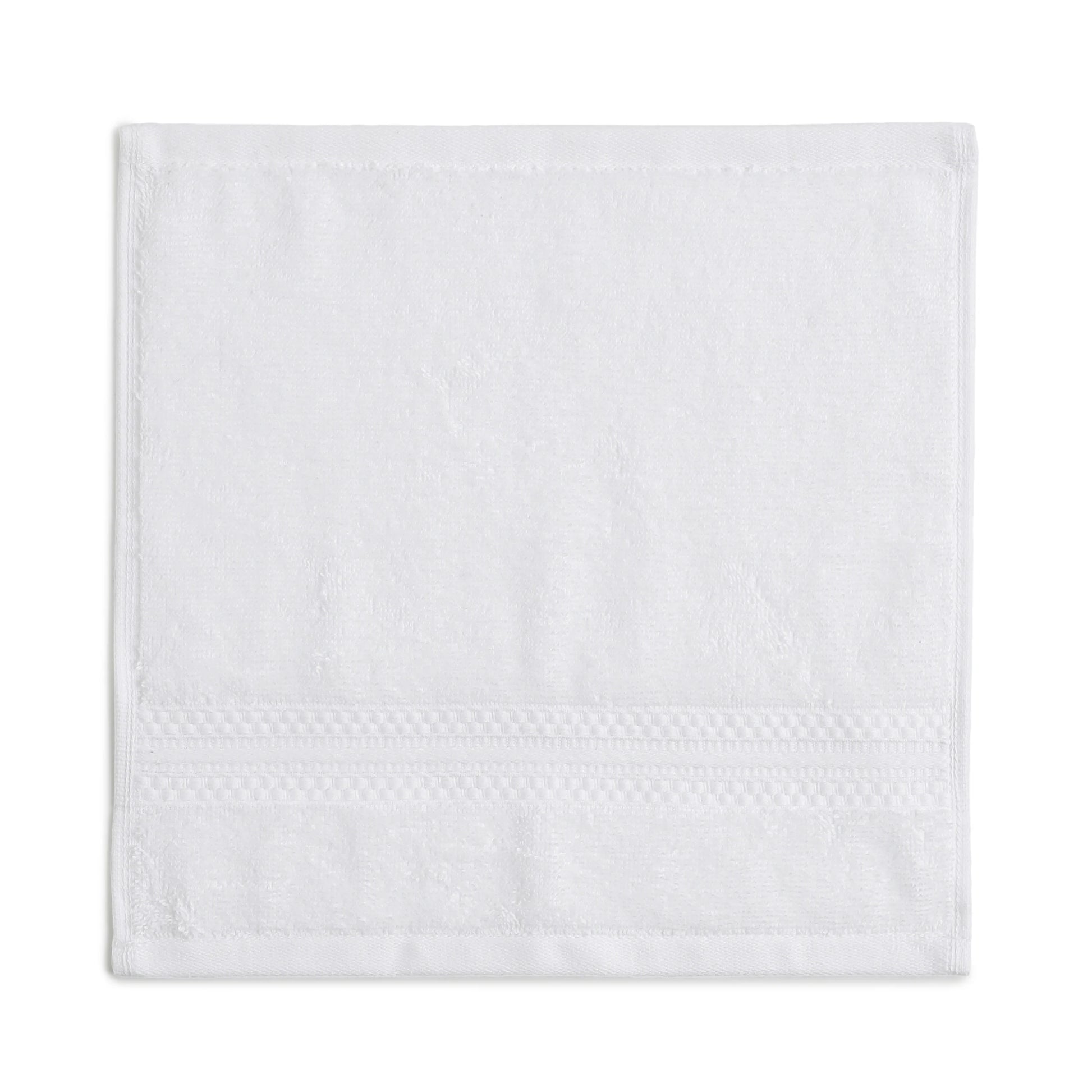 Paleto 100% Cotton Face Towel - Pack Of 4 Optical White / Face Towel (30cm x 30cm)