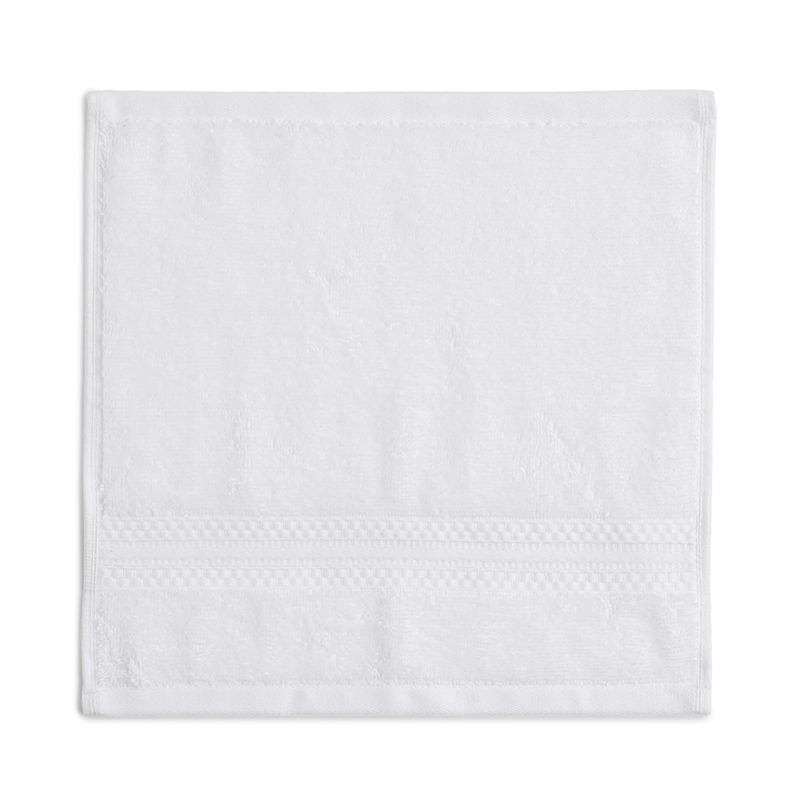 Paleto 100% Cotton Face Towel - Pack Of 4 Optical White / Face Towel (30cm x 30cm)
