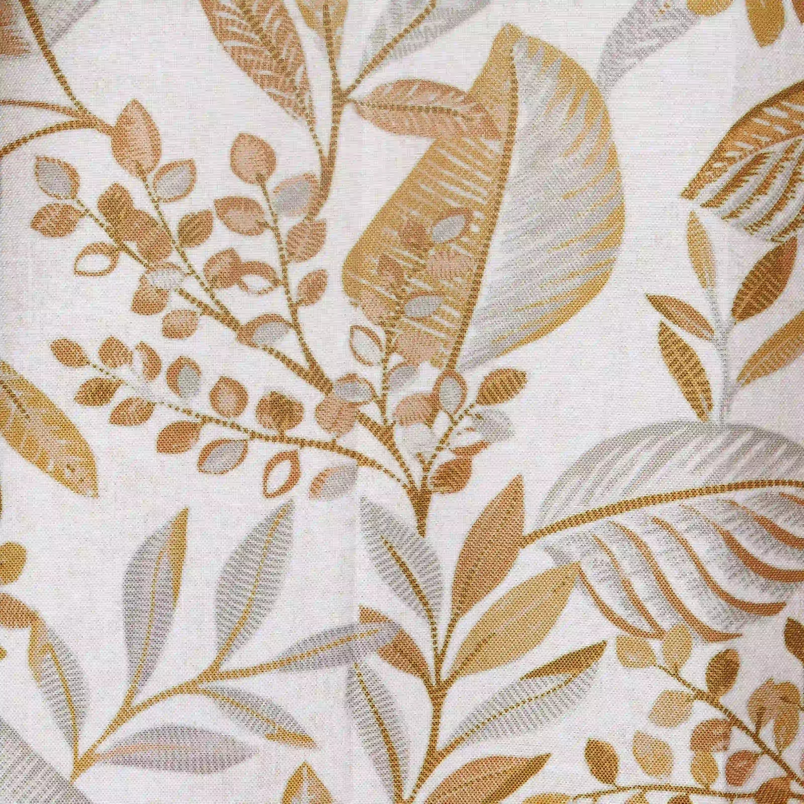 Chippa Lane Set Of 2 Printed Readymade Curtains | Sketchy Botanicals Brown / Window (5ft X 4.4ft)