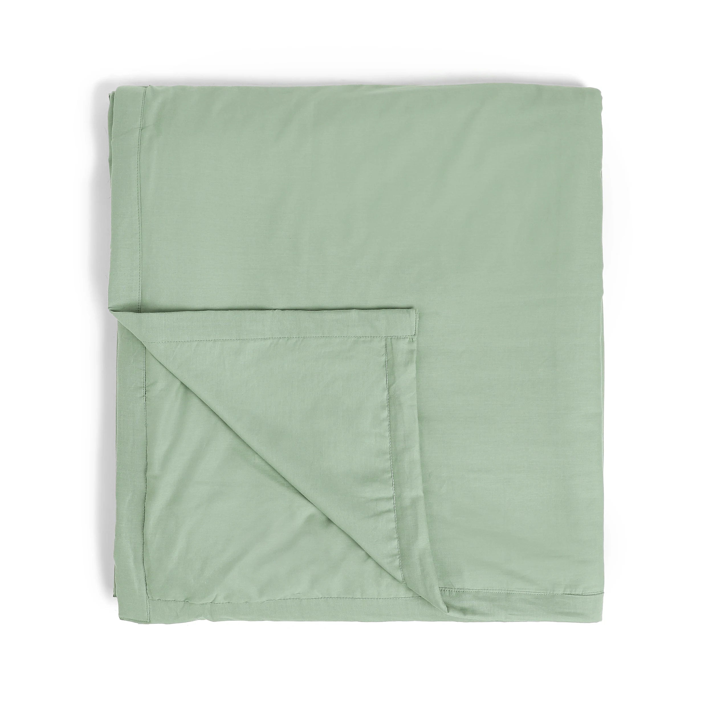 Paleto | Everyday Hues Cotton Solid Dyed Dohar with Super Soft Flannel Layering-Green Sage Green Sage / Single