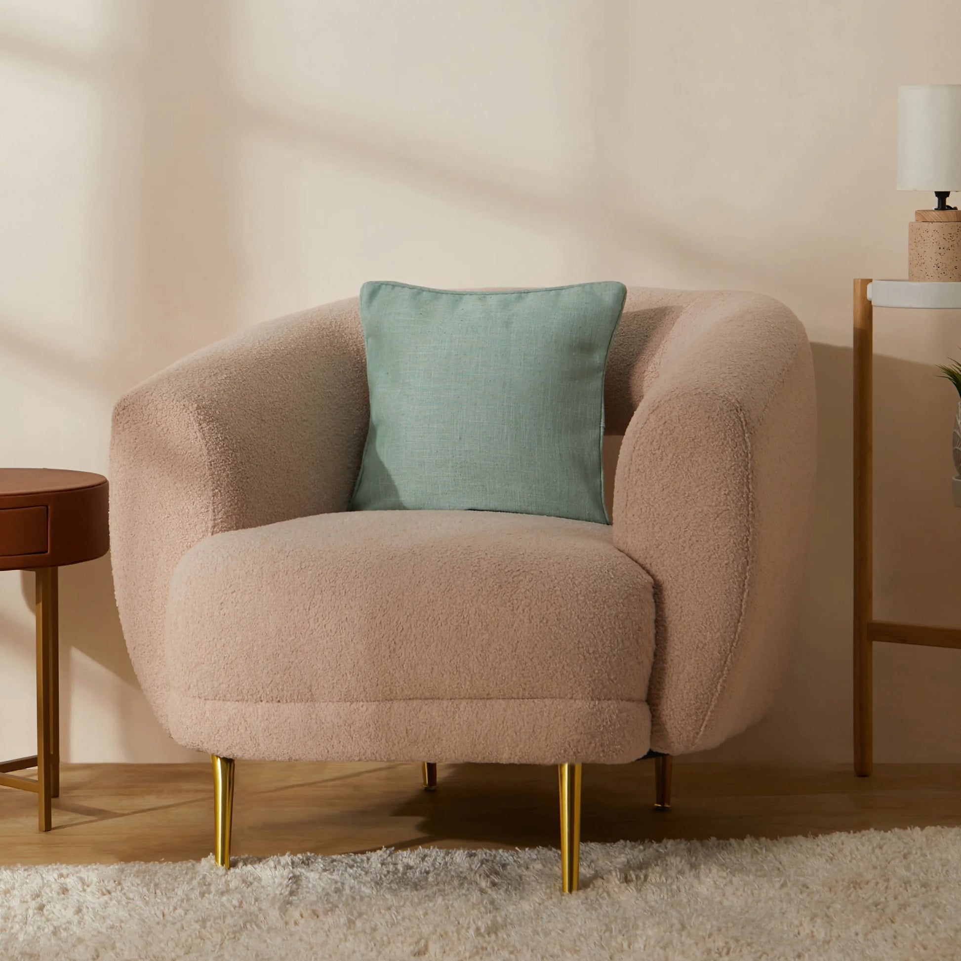 Vissencia Solid Cushion Cover | Colour Crush Mint / Cushion Cover (51cm x 51cm)