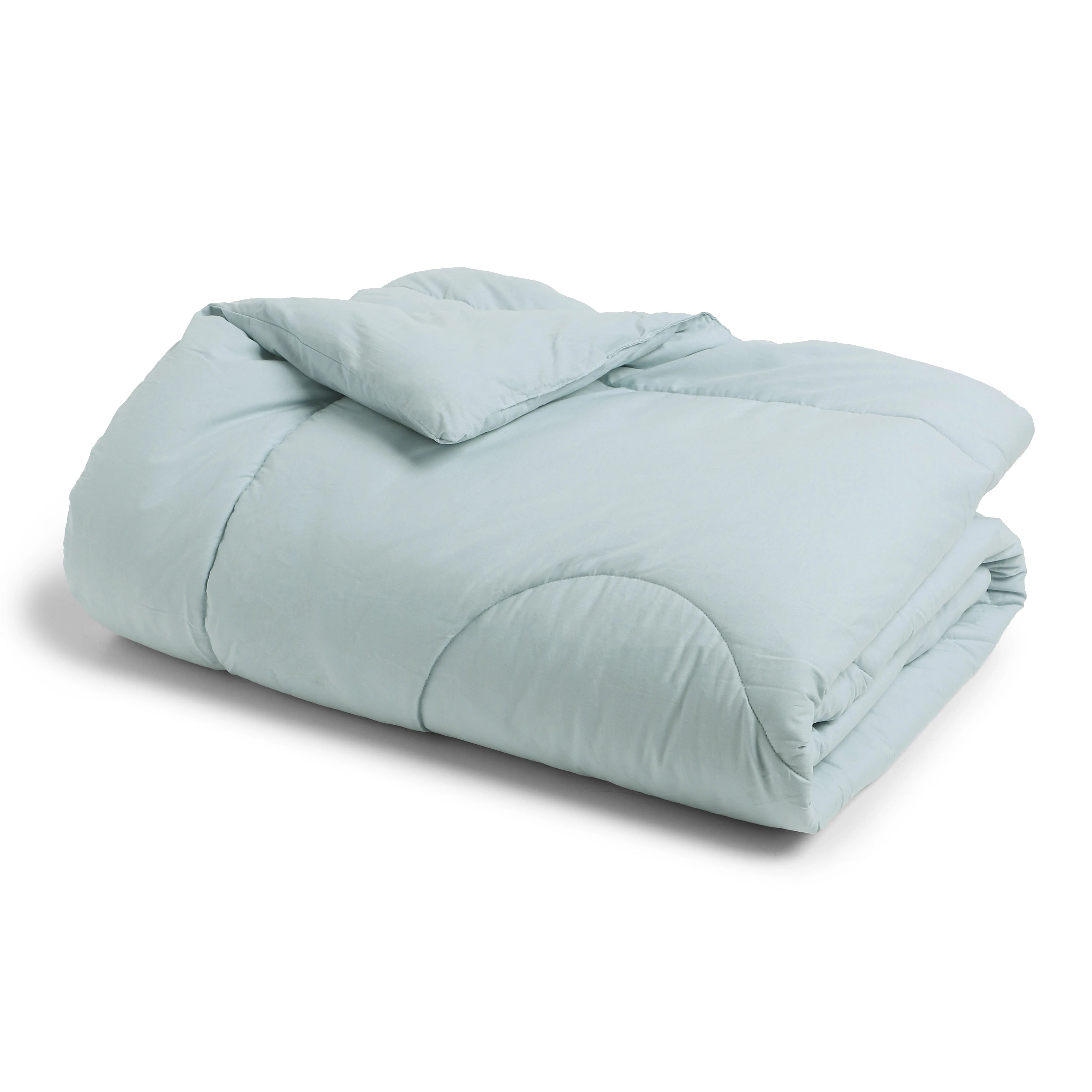 Paleto | Everyday Hues Cotton Solid Dyed 240GSM Comforter for Extra Warmth-Blue Sky Blue Sky / Double