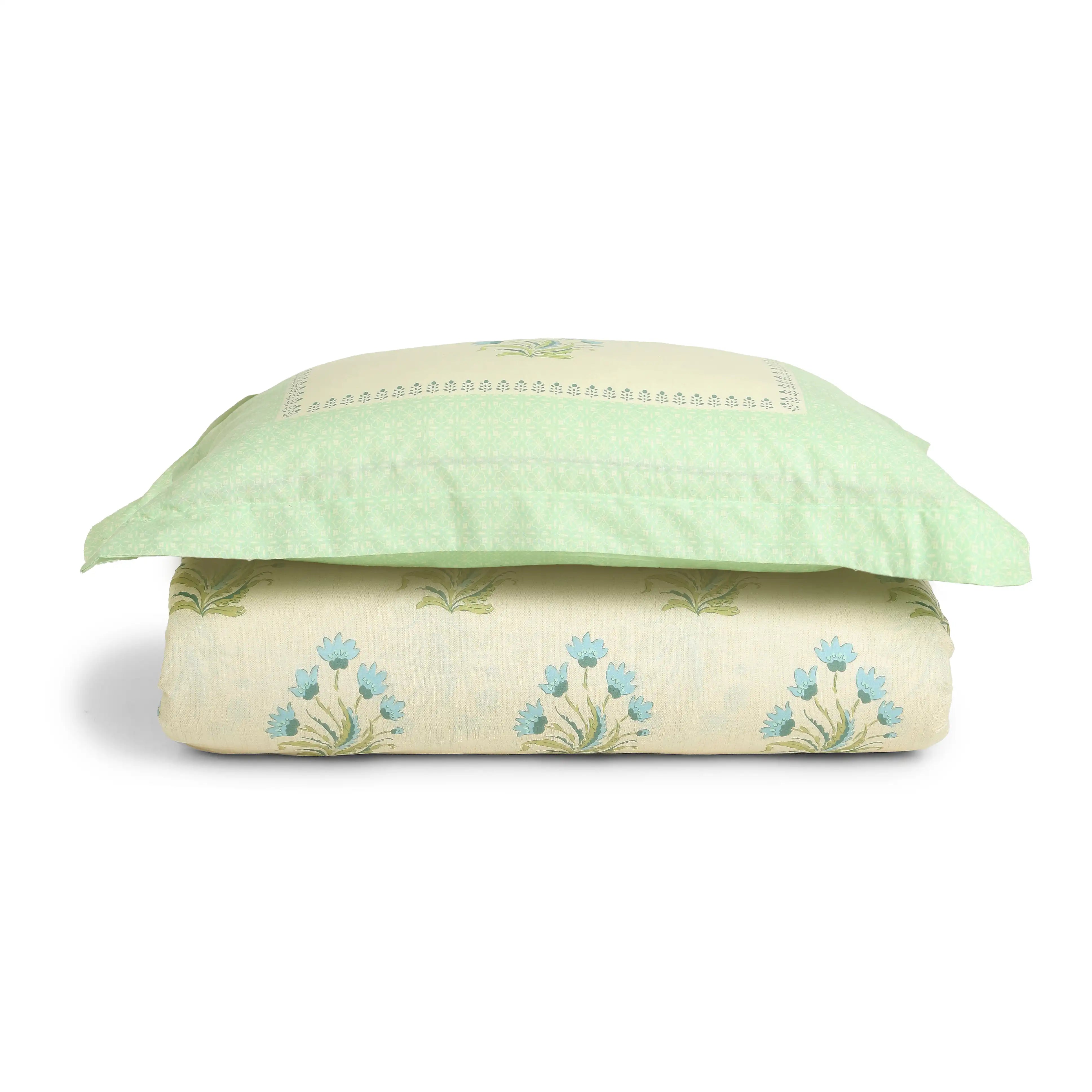 Chippa Lane 100% Cotton Bedsheet Set Indian Sage / Single