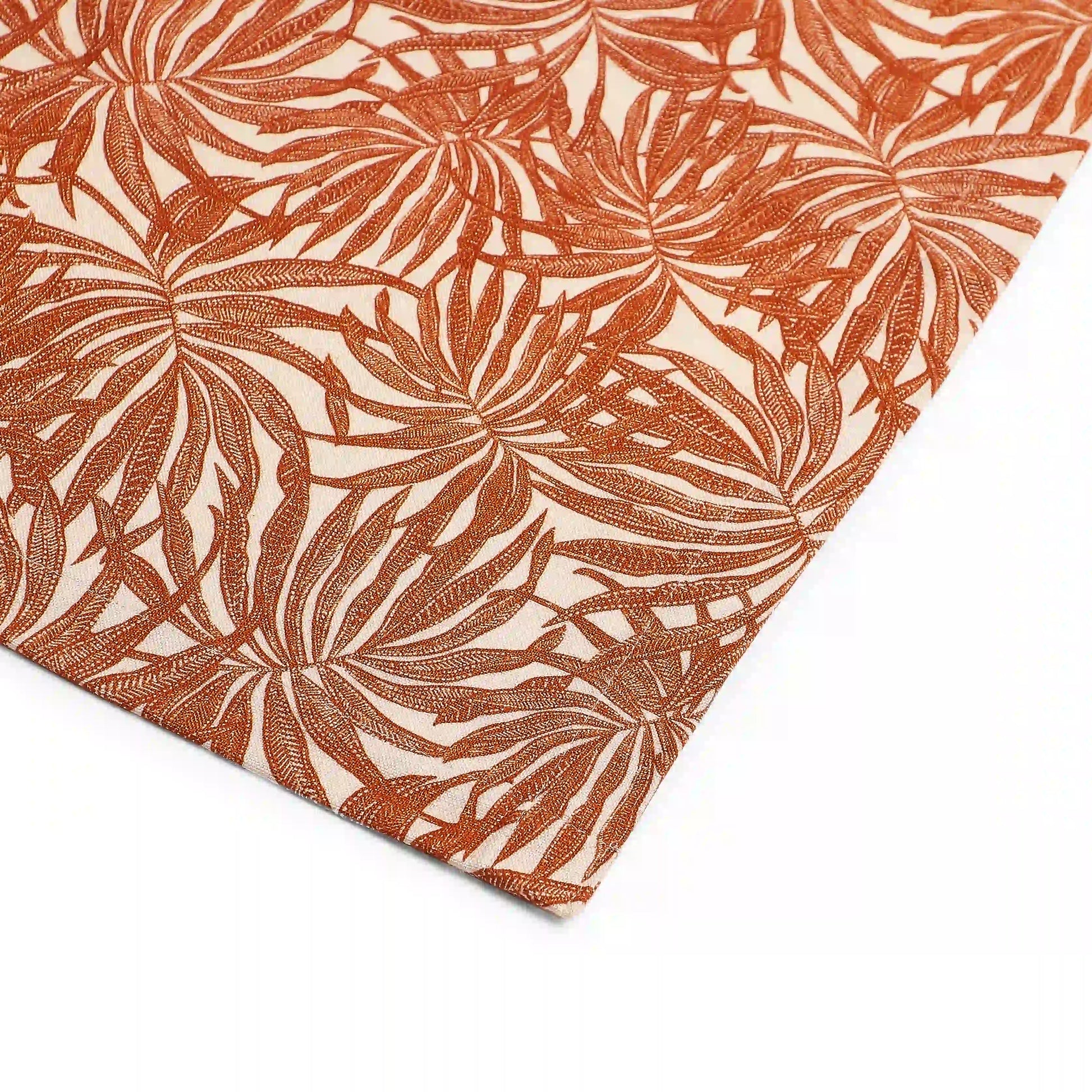 Nonna's Home 100% Cotton Table Napkin Set Coppery Ferns / Pack of 6