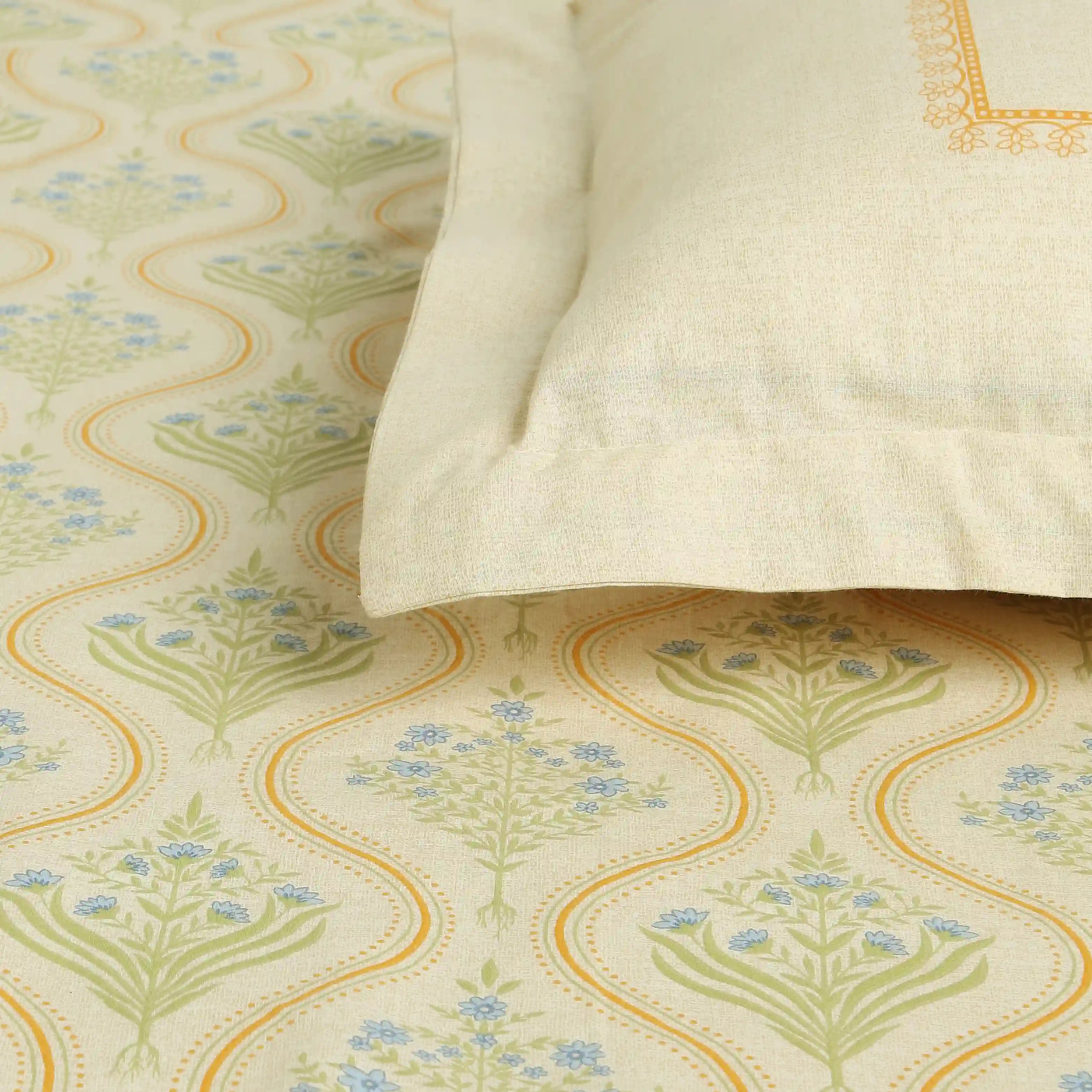 Chippa Lane 100% Cotton Bedsheet Set Mustard / Double