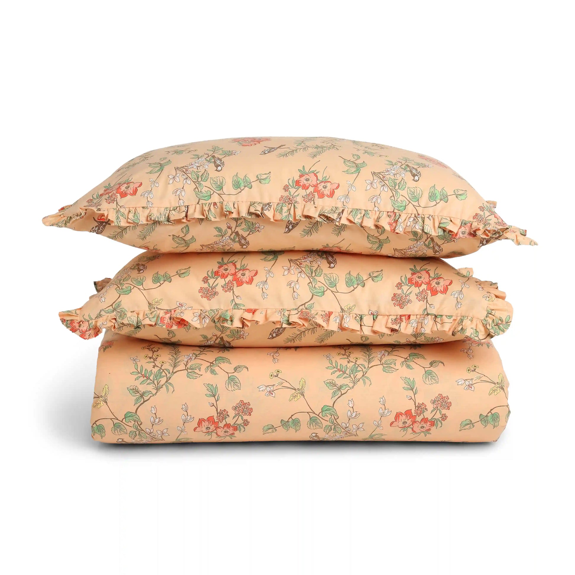 Bloomshire Luxe 100% Cotton Bedsheet Set Peach / Double