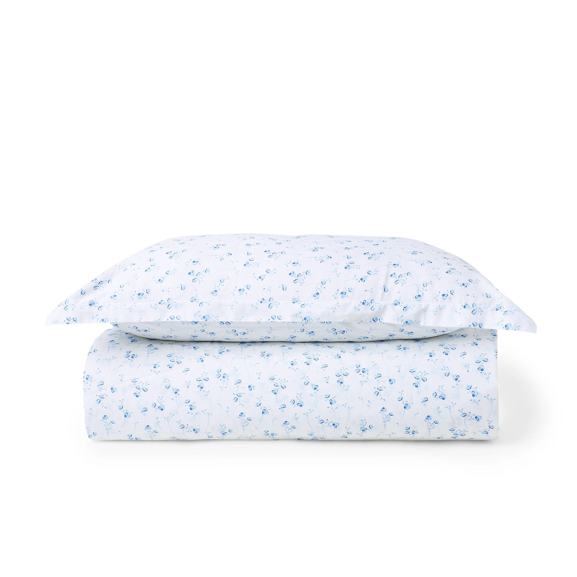 Bloomshire Classic | Everyday Charm Printed Cotton Bedsheet Set-Ocean Blue Ocean Blue / Single