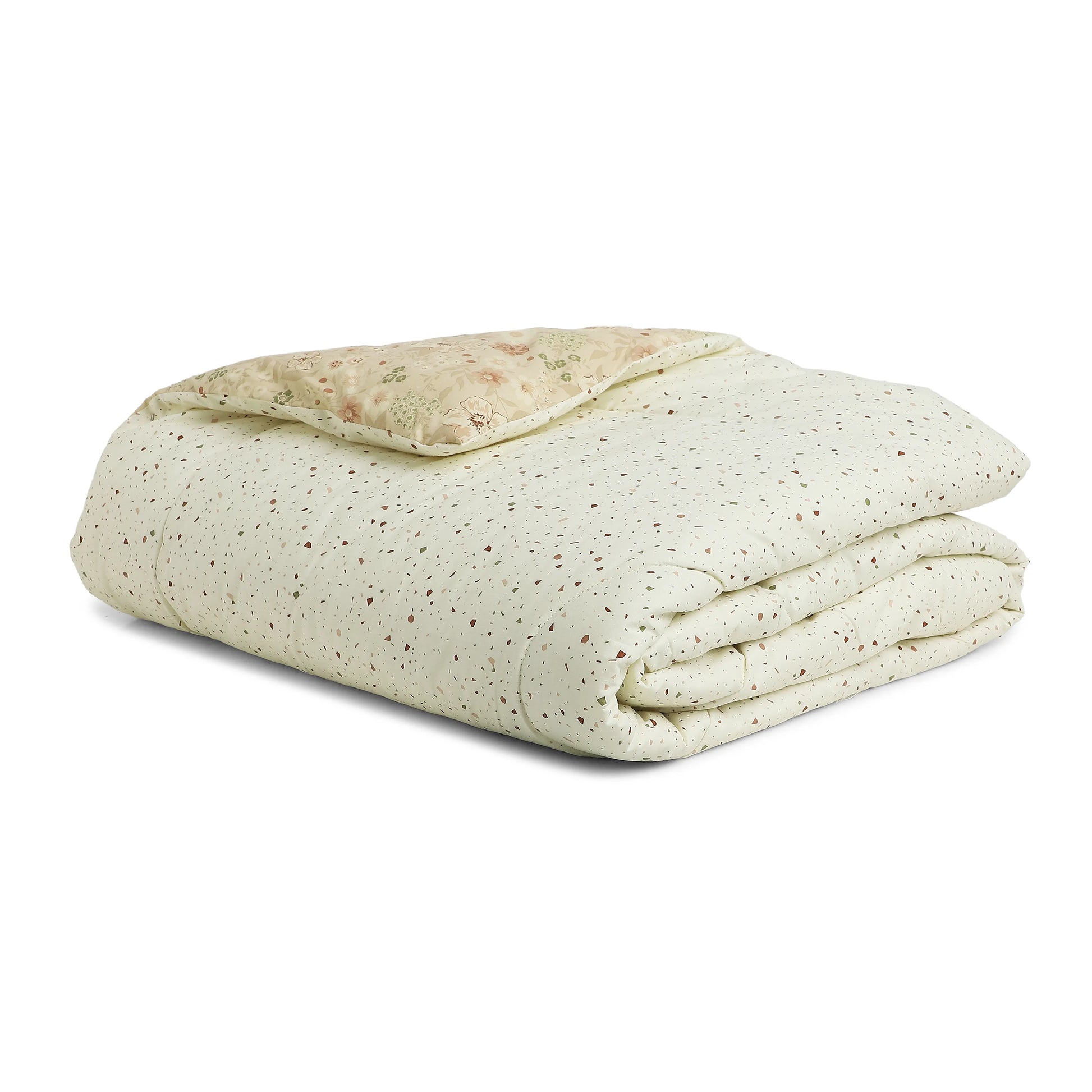 Mishella Printed Cream Comforter-240gsm Cream / Double