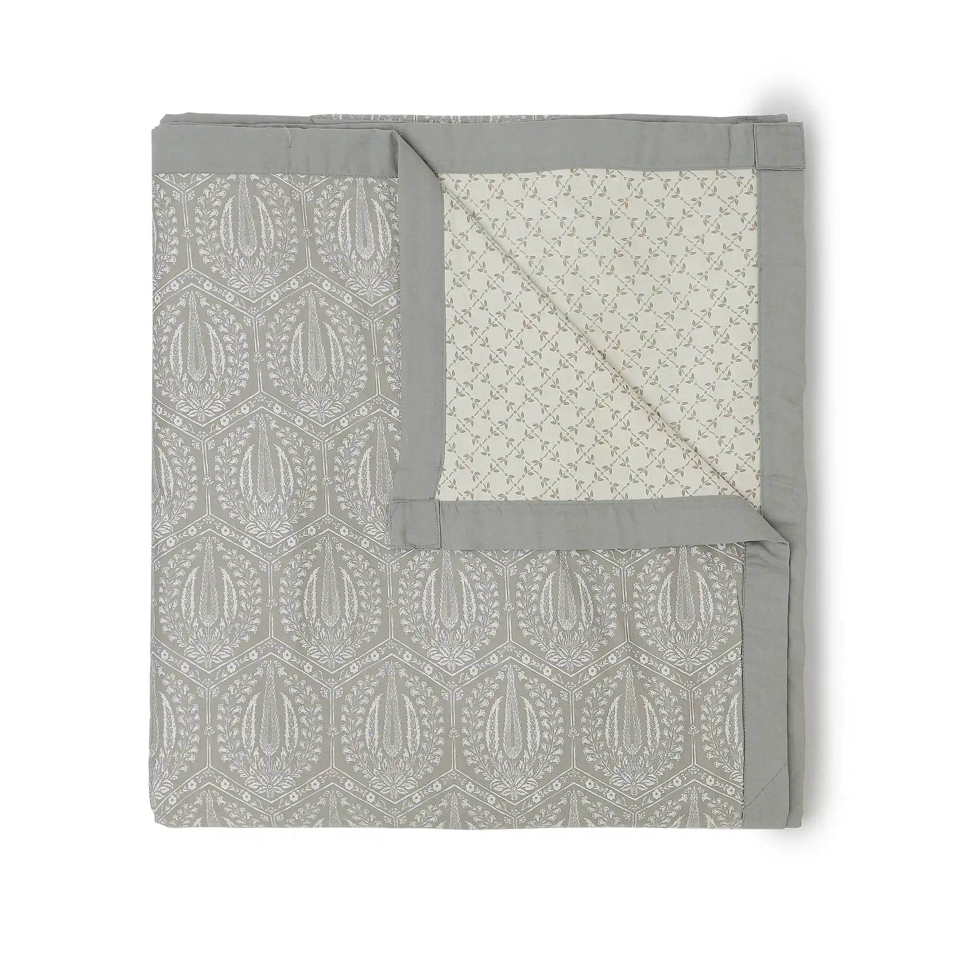 Fergana 100% Cotton Dohar Grey / Double