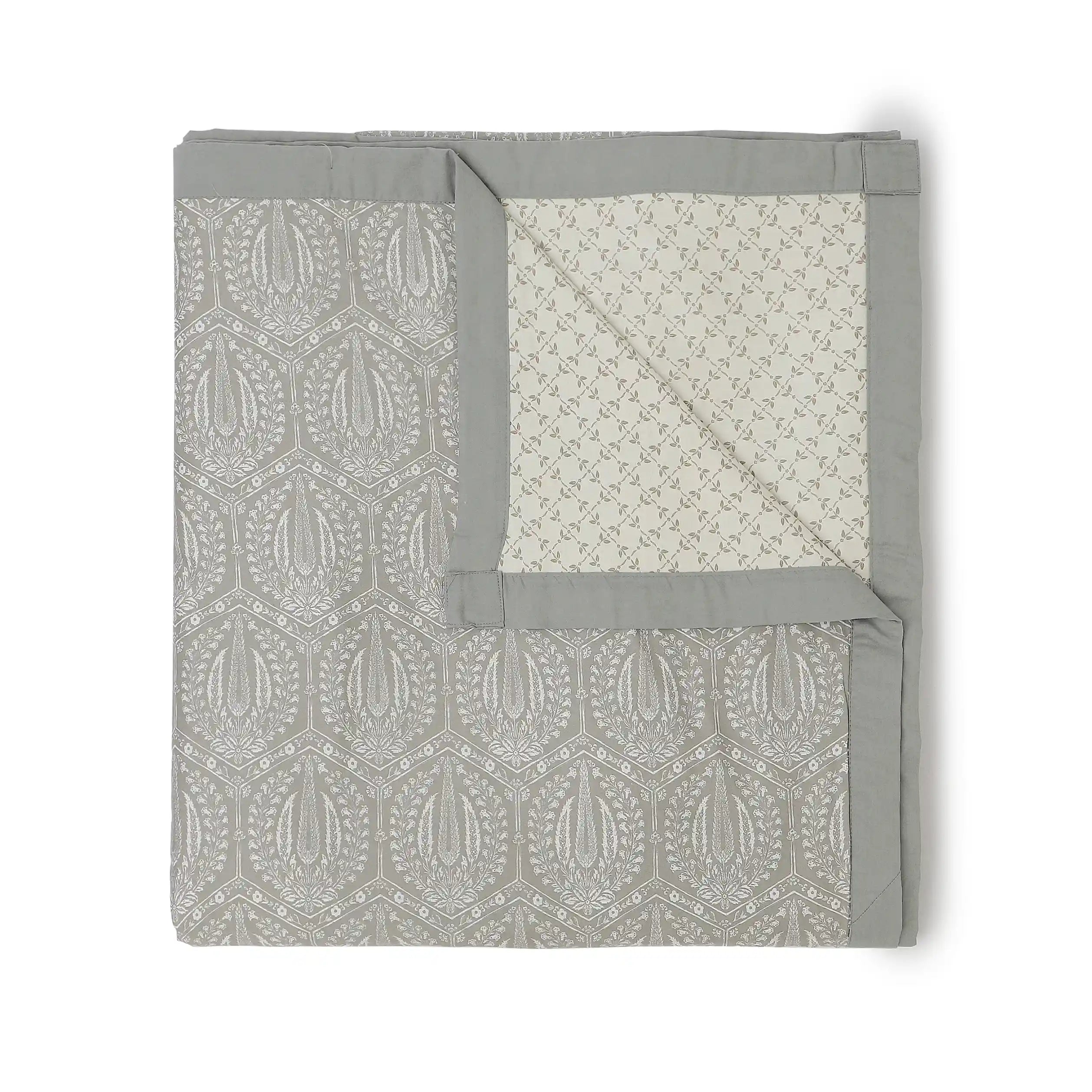 Fergana 100% Cotton Dohar Grey / Double