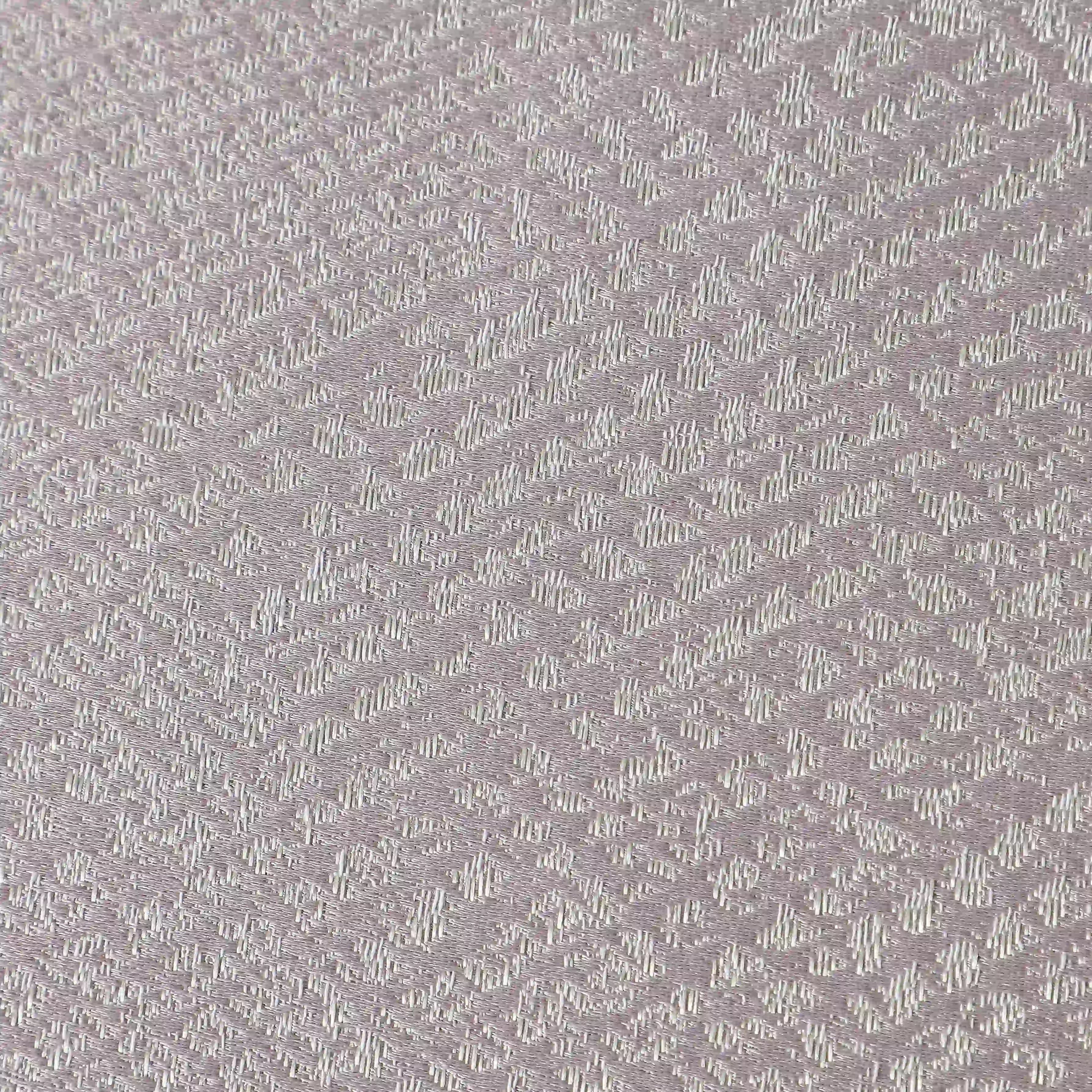 De Jacquard - Luxe Set Of 2 Jacquard Readymade Curtains | Natural Imprint Dusky Lilac / Door (7ft X 4.4ft)