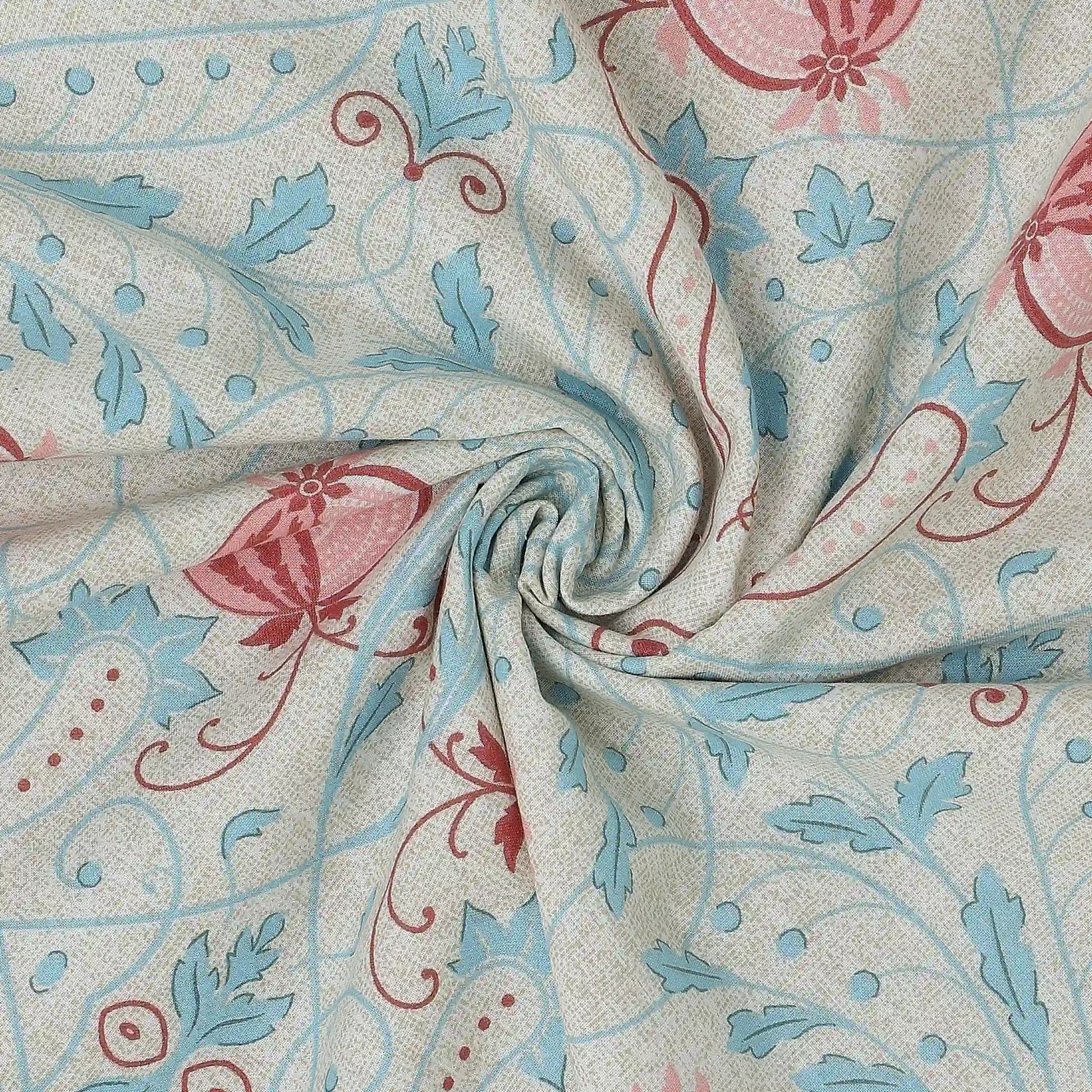 Chippa Lane | Contemporary Indian Print Design Reversible Dohar with Super Soft Flannel Layering-Light Blue Light Blue / Single